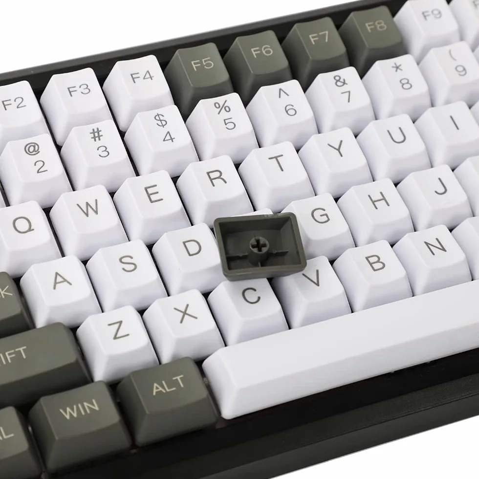 Laser Incisione UK Italiano Spagna Tedesco ISO Profilo OEM Tasto PBT Spesso per Tastiera Meccanica MX YMDK96 KBD75 104 87 61 (Italiano ISO Personalizzato)