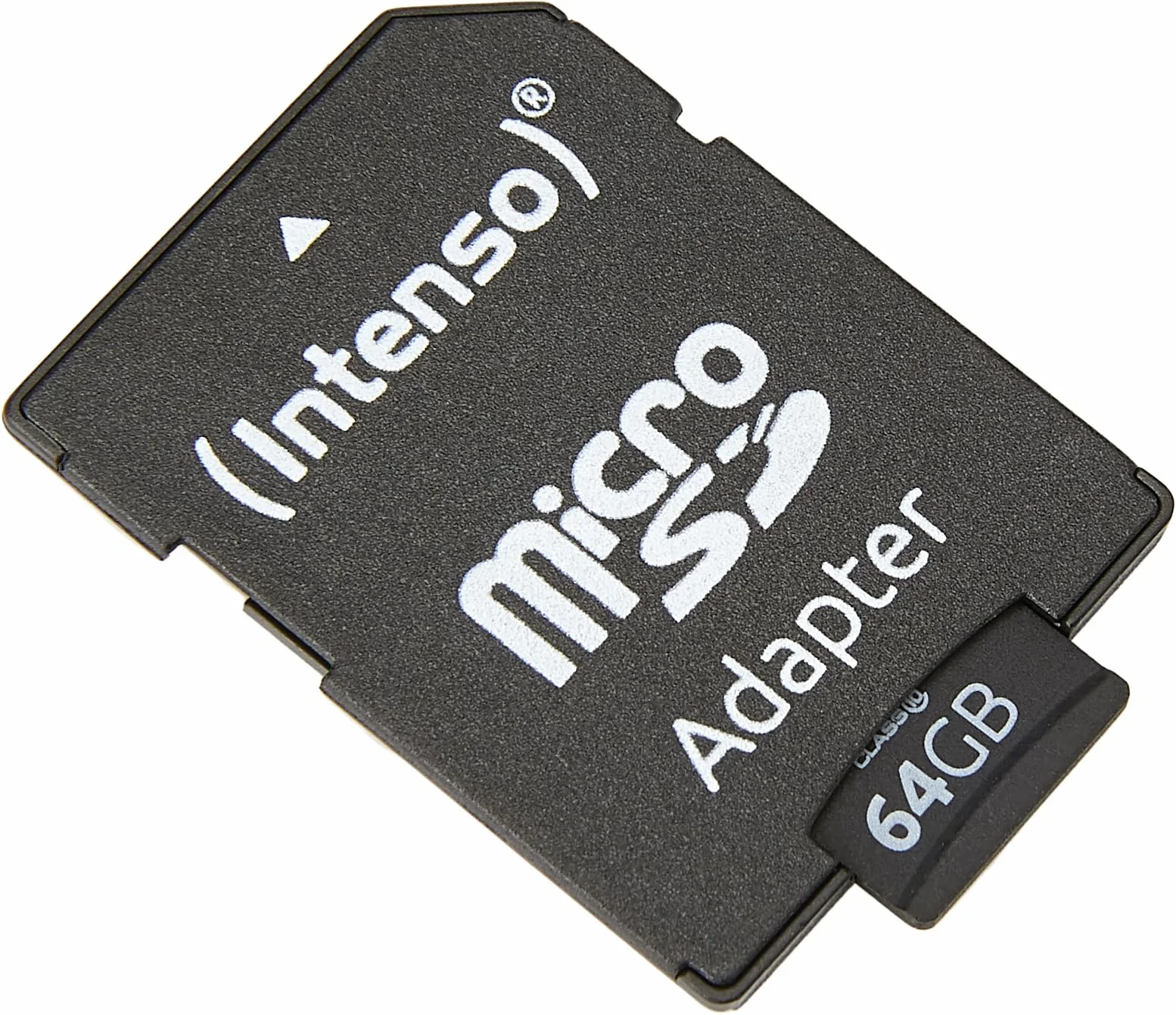 Intenso Scheda di memoria MicroSDXC da 64 GB, Class 10 (con Adattatore SD), Nero