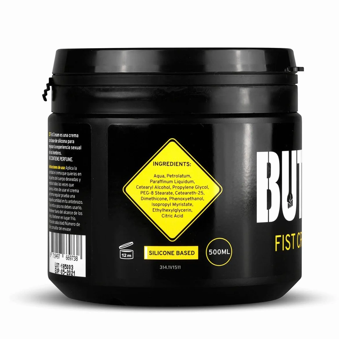 BUTTR Fisting Cream 500 ml Lubrificante silicone penetrazione dura Senza profumo