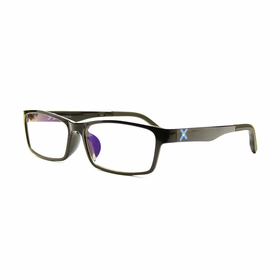 Pixel Lens Class Occhiali per PC, TV, Tablet, Gaming. Contro STANCHEZZA Occhi, Massimo Comfort VISIVO, Montatura Leggera, CERTIFICATI Luce Blu - 41% E UV - 100% (+2.00, Nero)