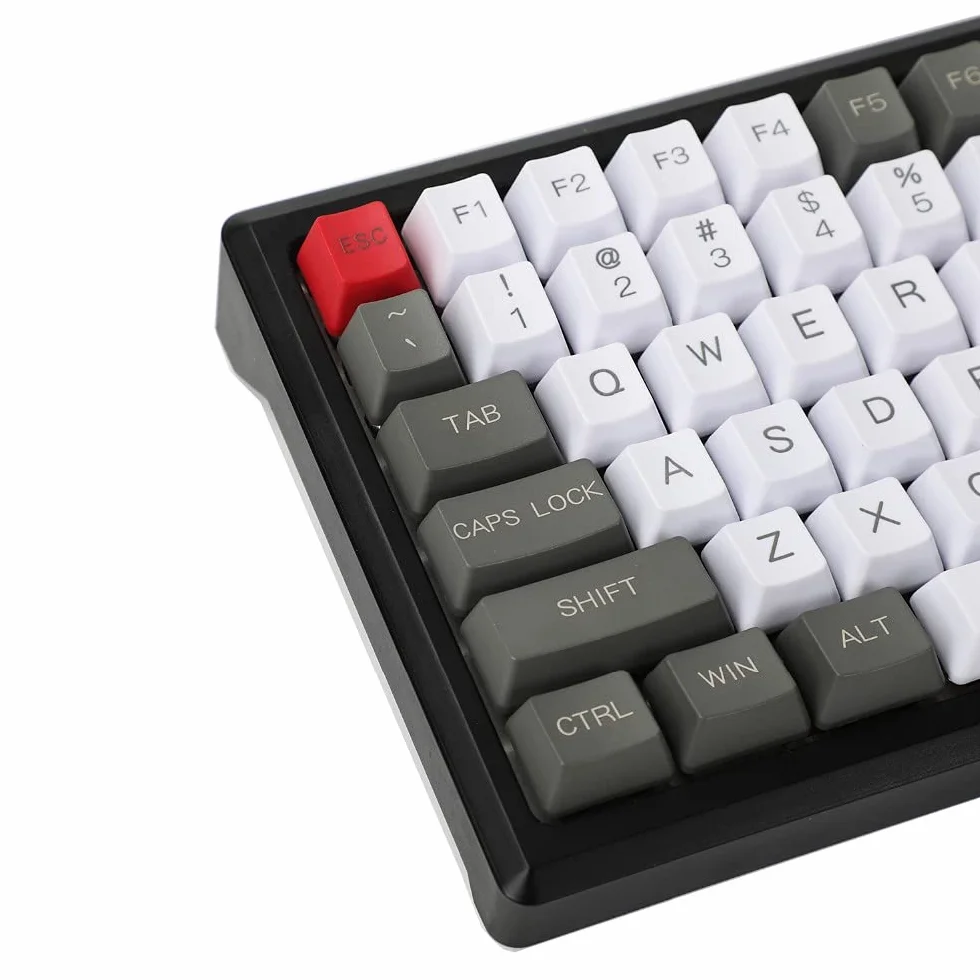Laser Incisione UK Italiano Spagna Tedesco ISO Profilo OEM Tasto PBT Spesso per Tastiera Meccanica MX YMDK96 KBD75 104 87 61 (Italiano ISO Personalizzato)