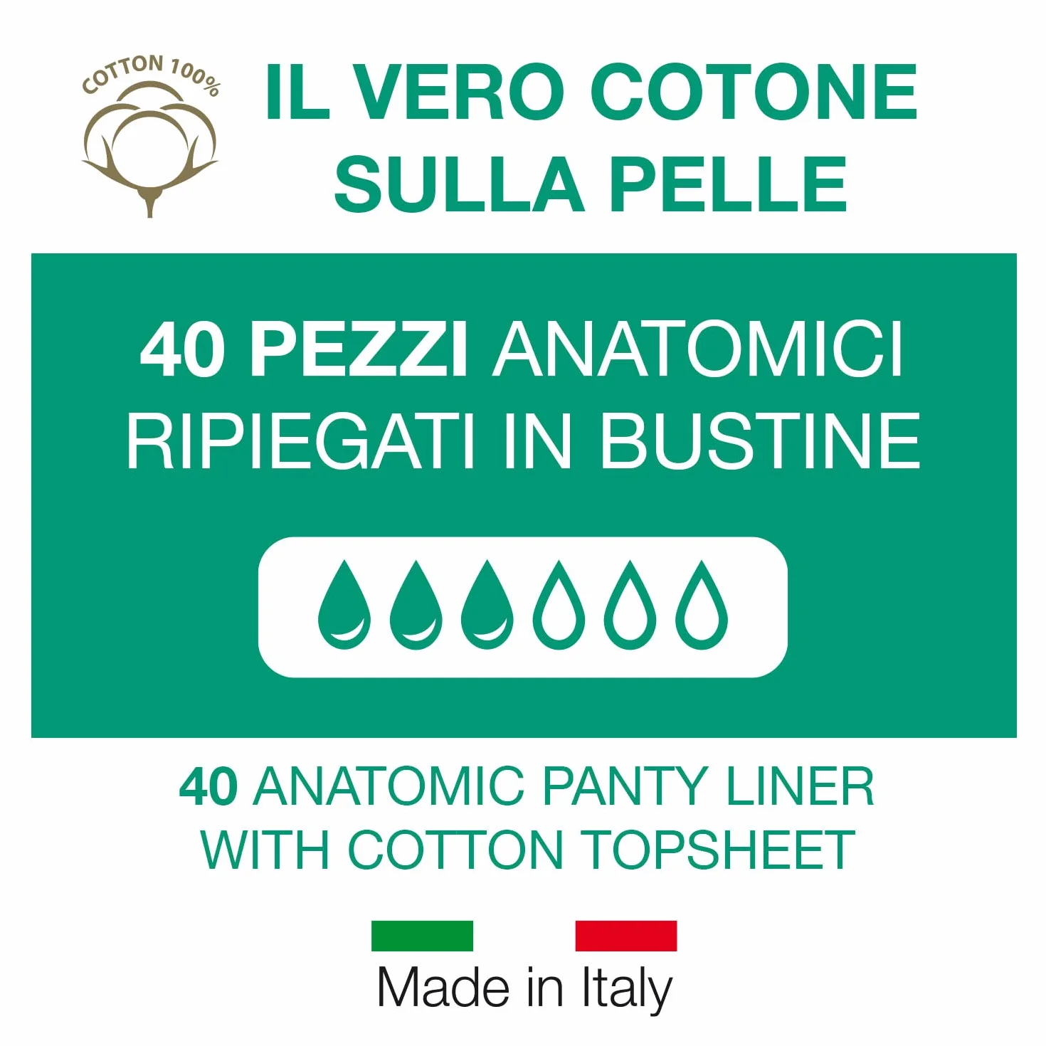 Proteggislip Cotone 40 Pezzi 100% Cotone Idrofilo Anatomico Ipoallergenici Made in Italy