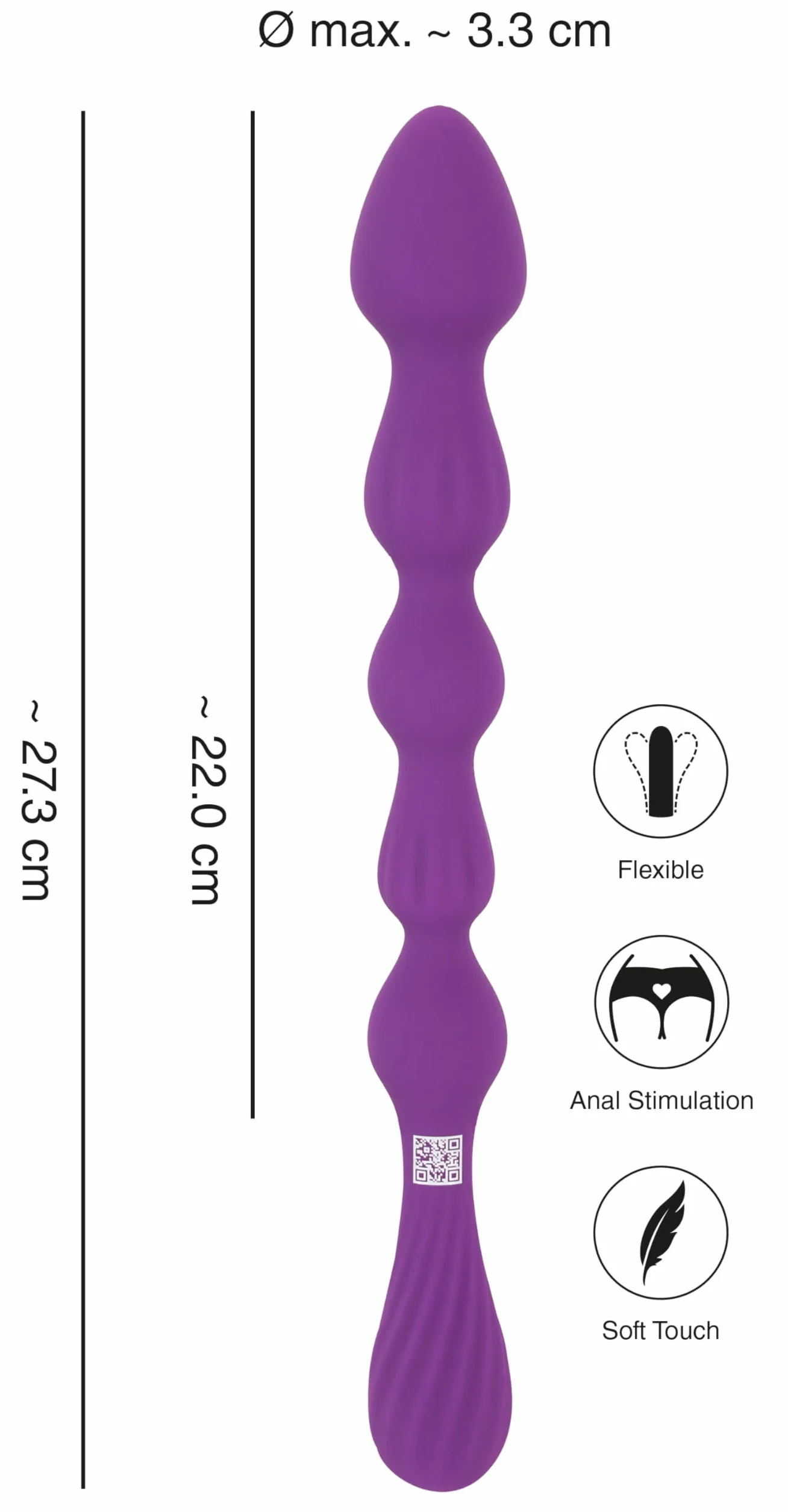 You2Toys Magic No. 1 Bacchetta anale Viola 27,3 cm