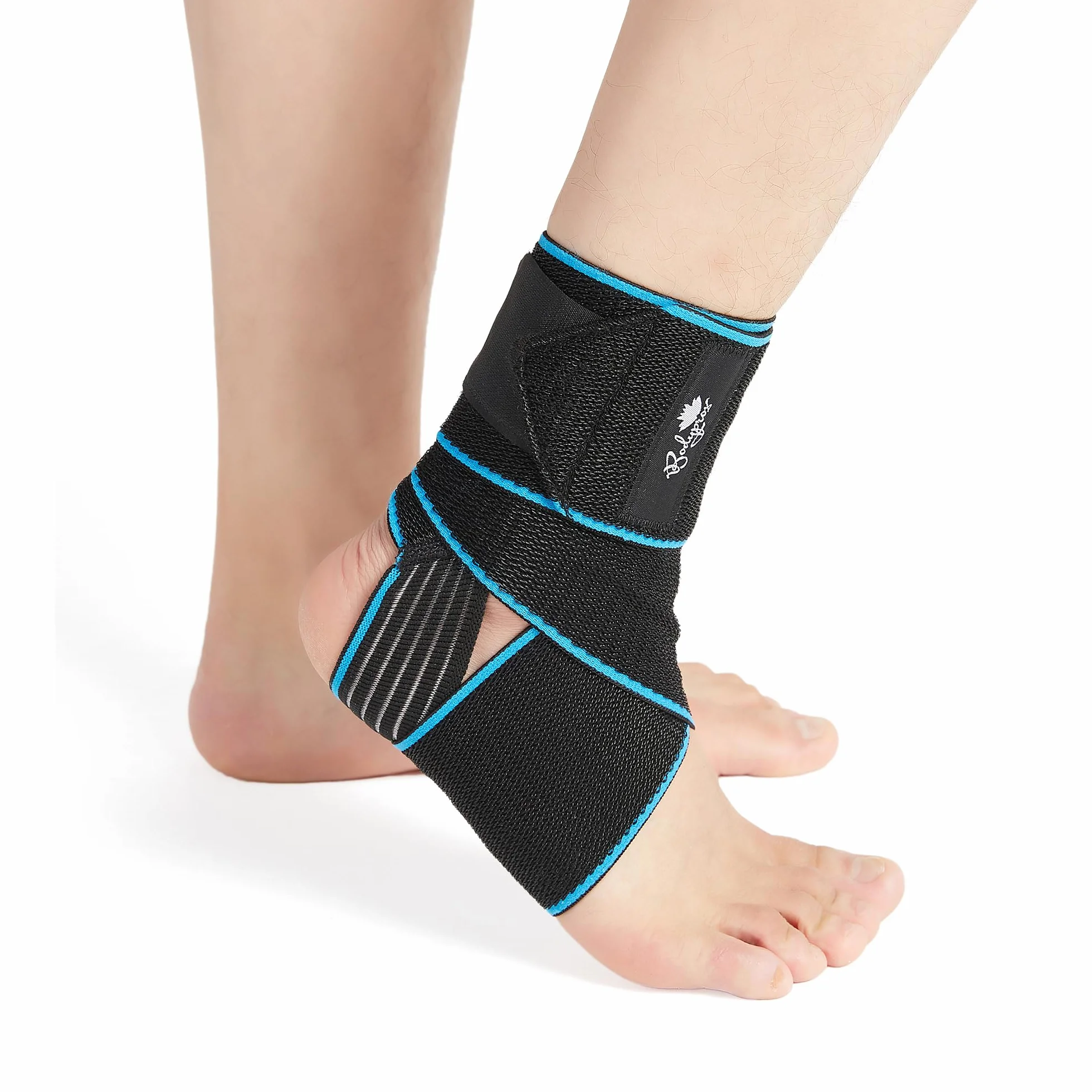 Bodyprox Tutore per caviglia a compressione regolabile, taglia unica, unisex