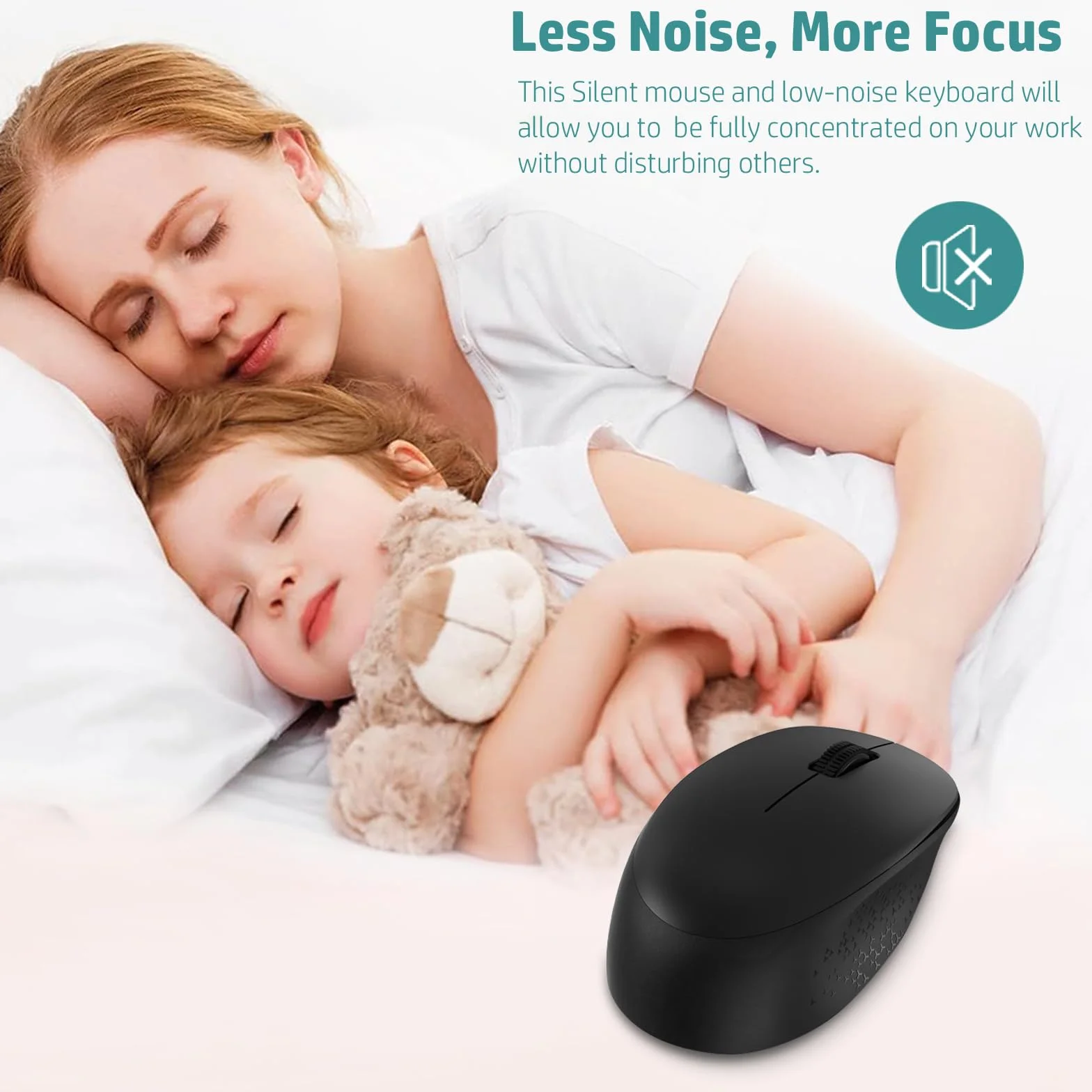 Set Wireless con Tastiera e Mouse K786 Nero