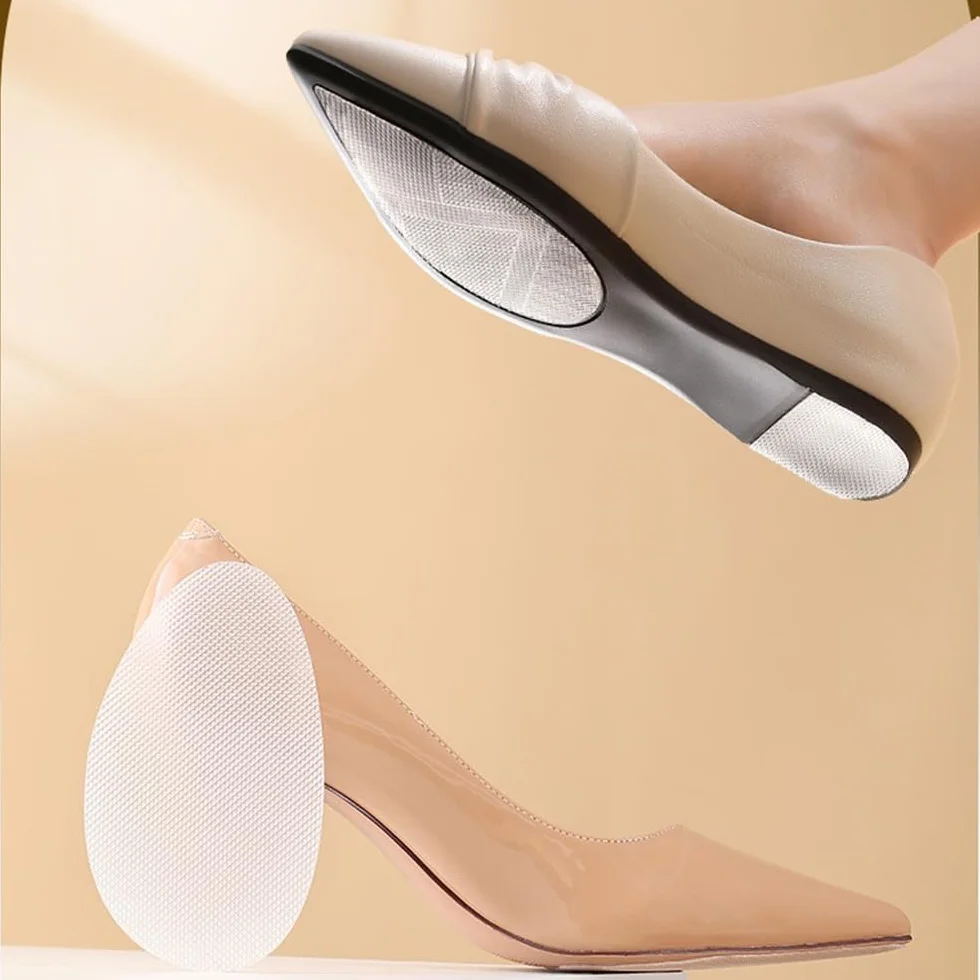 Adesivi Suola Antiscivolo per Scarpe - Cuscinetti Trasparenti Autoadesivi in Gel 12 Pezzi