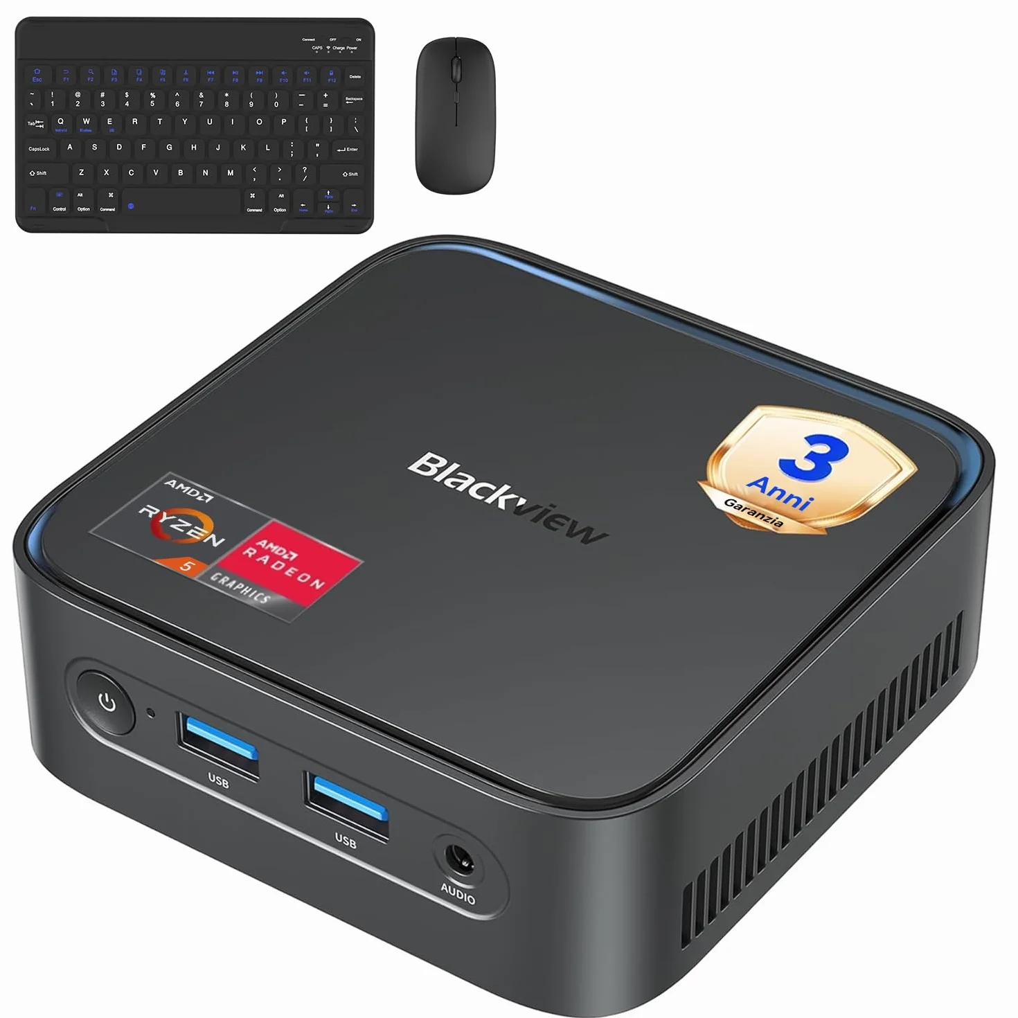 Blackview MP50 Mini PC AMD Ryzen 5 16GB RAM 512GB SSD Vega 8 Win 11 Pro 4K@60Hz WiFi 5 BT 4.2