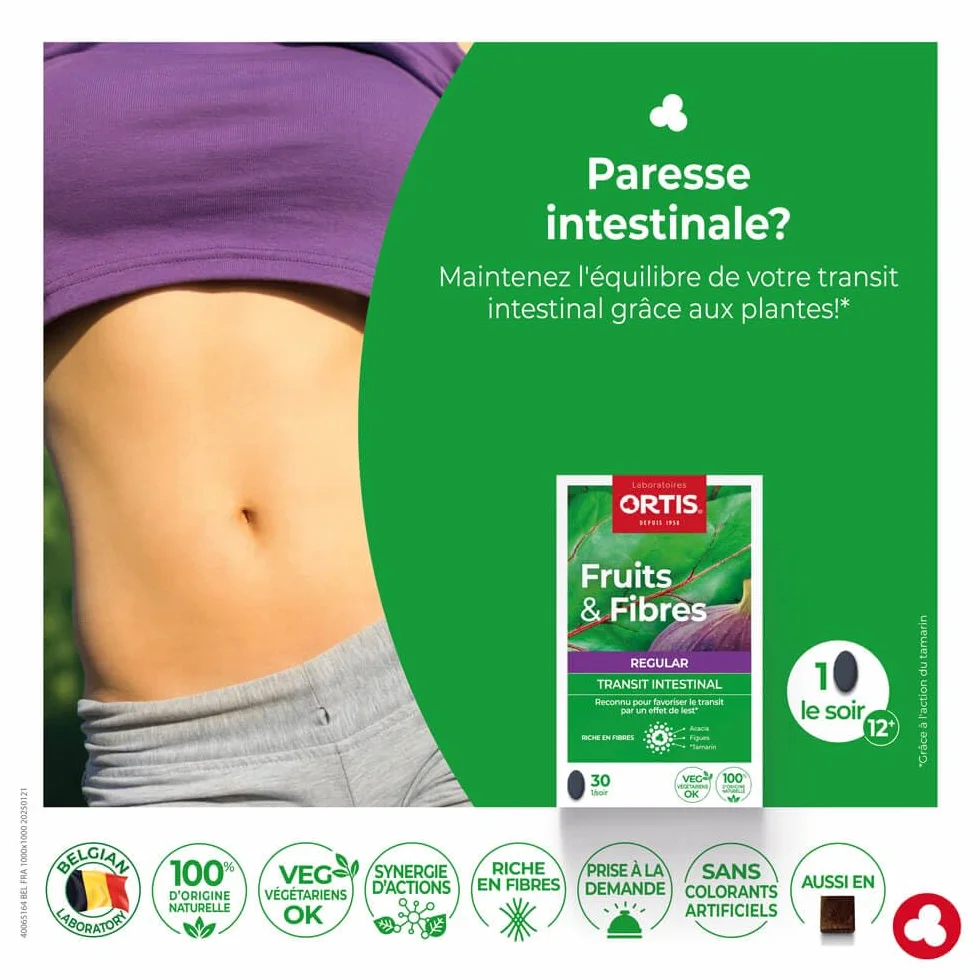 Ortis Frutta & Fibre Classico 30 Compresse - Pigrizia Intestinale