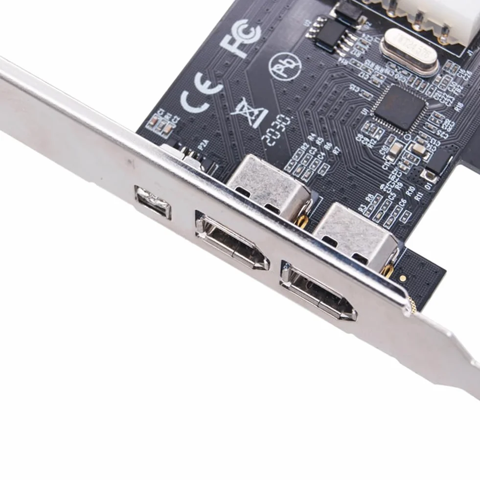 Scheda di Acquisizione Video HD DV PCI-e 1 X 1394 A 4 Porte Scheda Firewire 800/400/200/100Mbps Supporta Hot-Swapping per Desktop