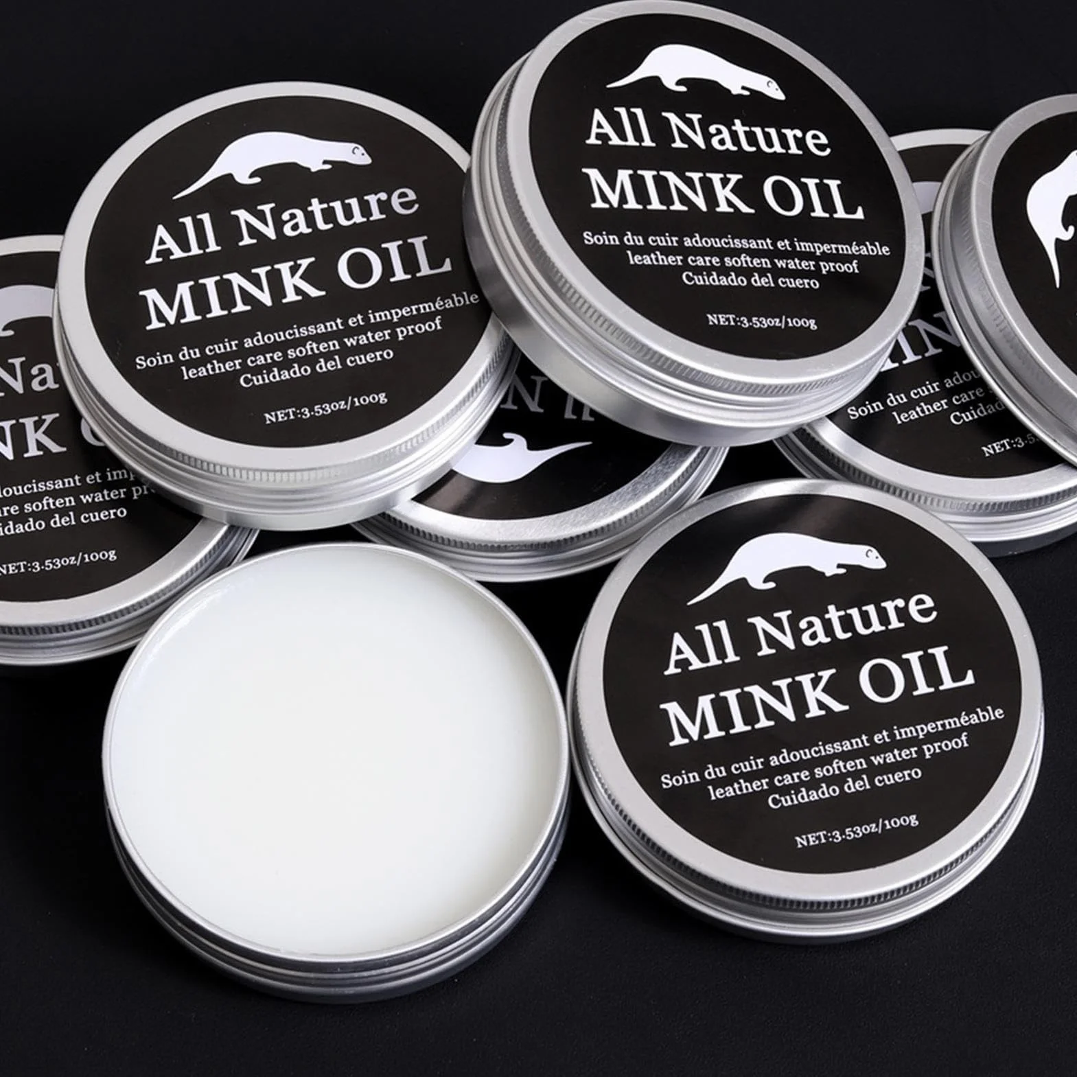 Crema Manutenzione Cuoio 100g Trattamento Pelle per Scarpe Borse Cinture