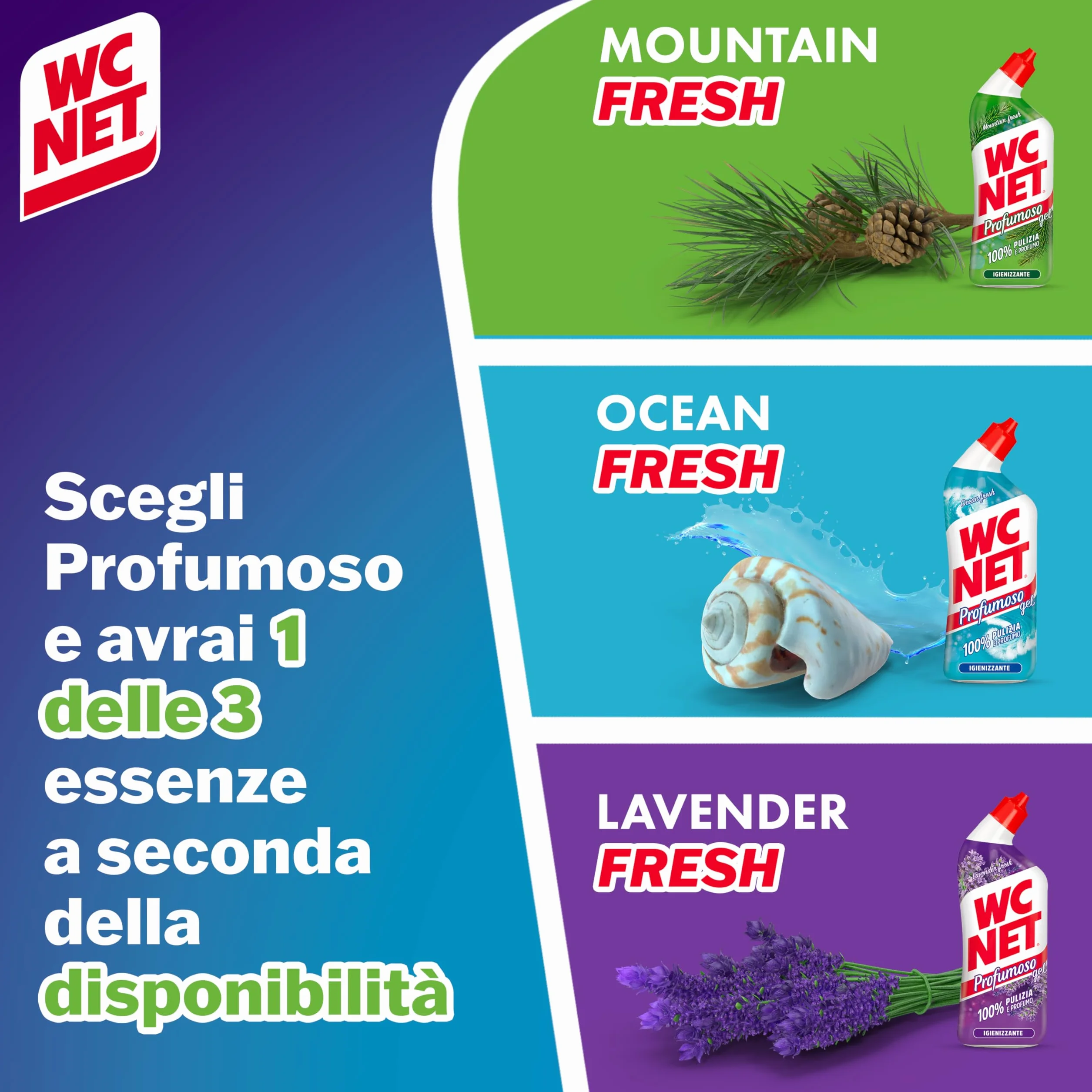 Wc Net Profumoso Gel Anticalcare Igienizzante WC Tripacco 3x700 ml