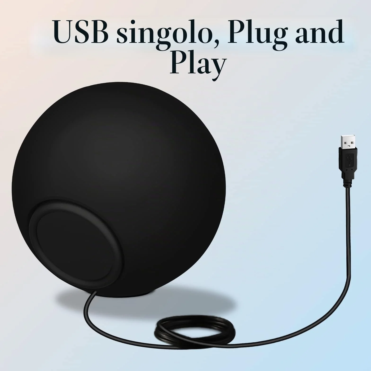 ZETIY Mini Altoparlante per PC, Casse Computer con Alimentazione USB, Stereo Speakers Portatili - Compact 1.0 - Nero