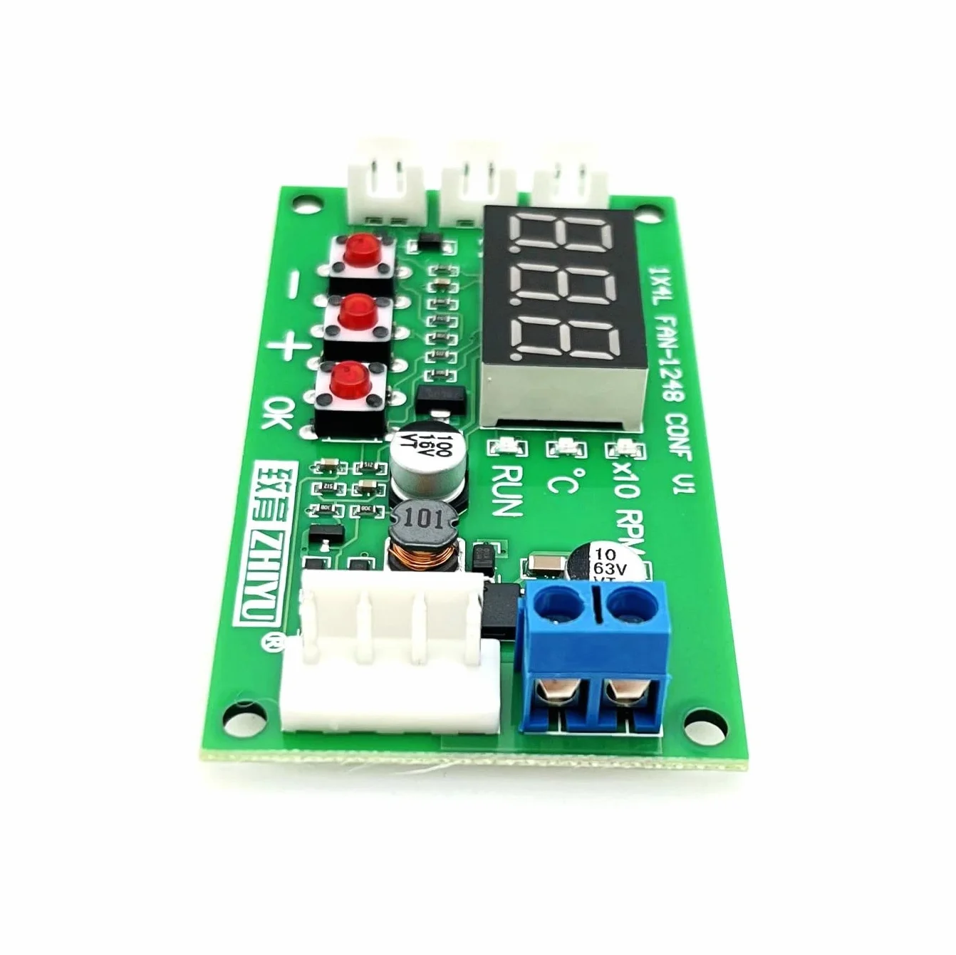 JZK PWM Digitale Regolatore di Temperatura Ventola 12V 24V 48V Modulo Display Velocità PC