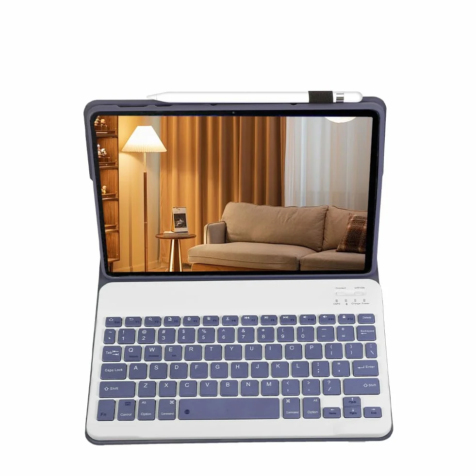 Custodia per tastiera per Honor Pad X9a 11,5" con tastiera QWERTY magnetica rimovibile, Viola