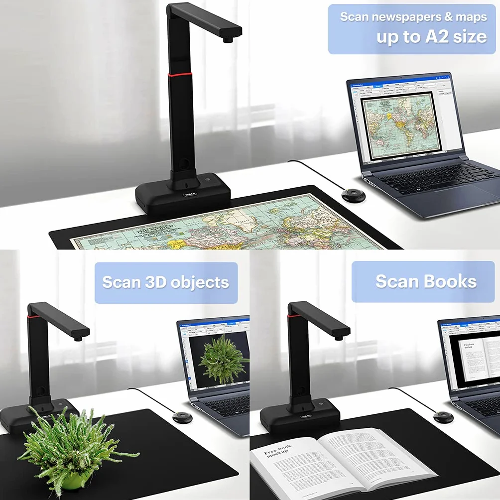 Viisan S21 skaner do książek A2 21MP OCR Windows Mac