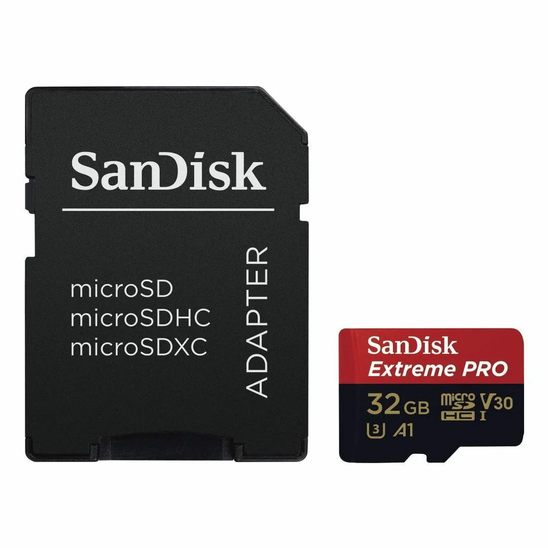SanDisk Extreme Pro Scheda di Memoria microSDHC da 32 GB e Adattatore SD con App Performance A1 e Rescue Pro Deluxe, fino a 100 MB/sec, Classe 10, UHS-I, U3, V30