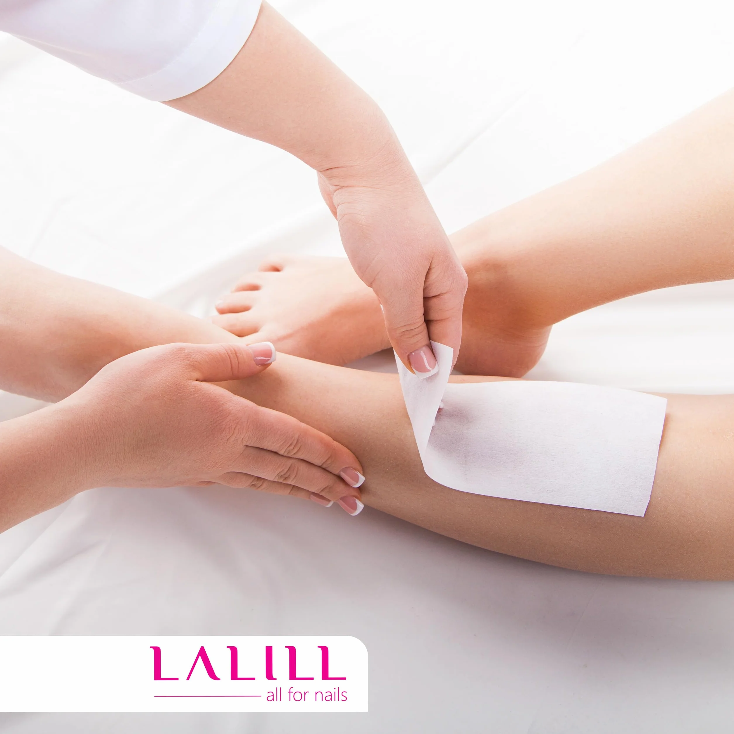 LALILL Strisce in Pile 100 Pezzi per Depilazione con Cera Calda Viso Corpo