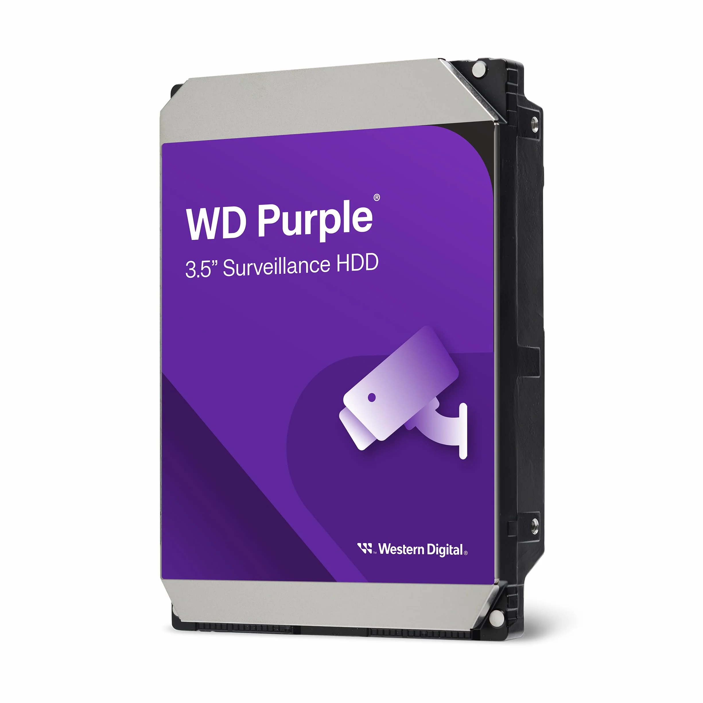 WD Purple 2TB per Videosorveglianza, Hard Disk Interno 3,5” - Tecnologia AllFrame, SATA 6 Gbit/s, 180TB/anno, Cache da 64 MB