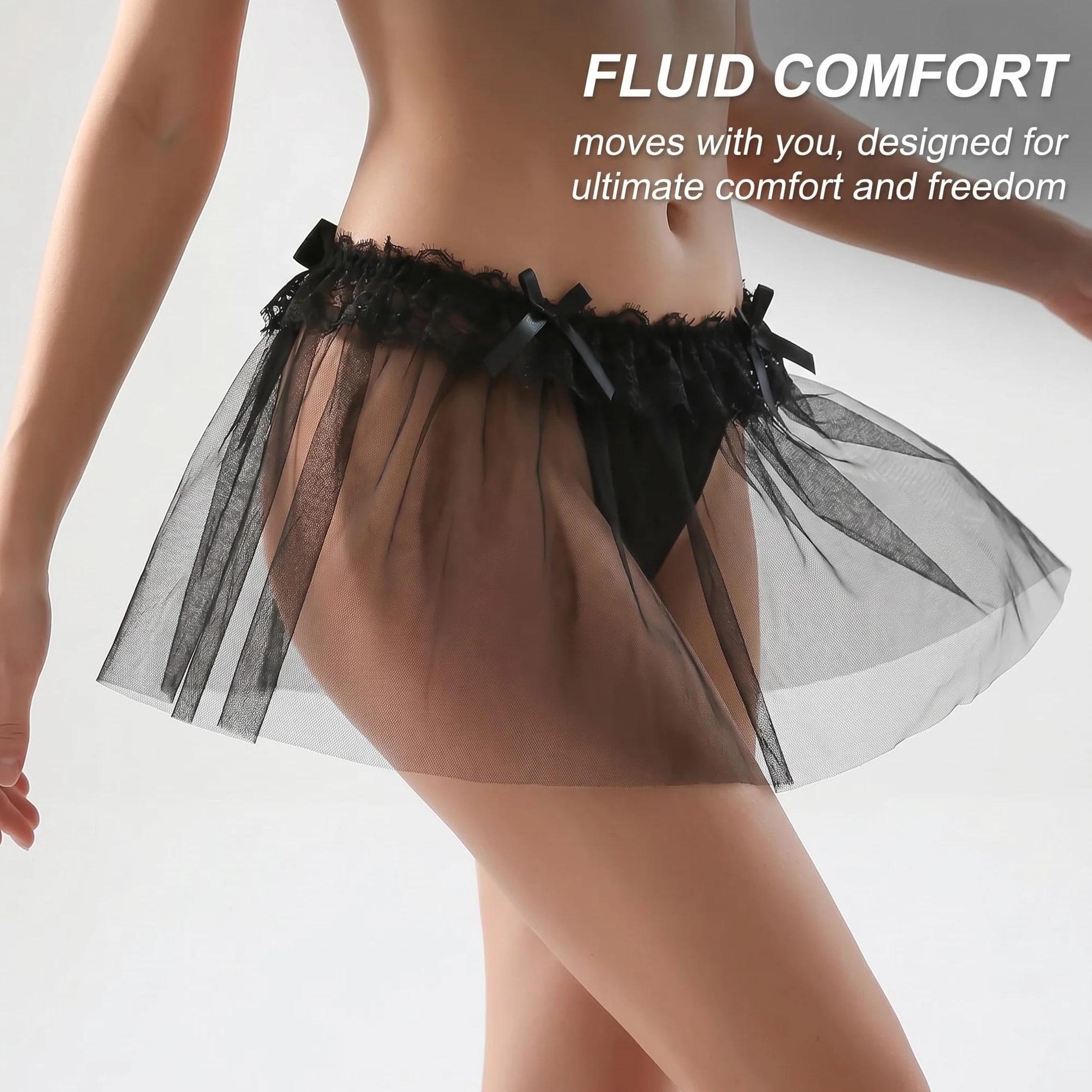GXGM Tanga Donna Slip Sexy Pizzo Ouvert String Perizoma con Tulle Trasparente Vita Bassa