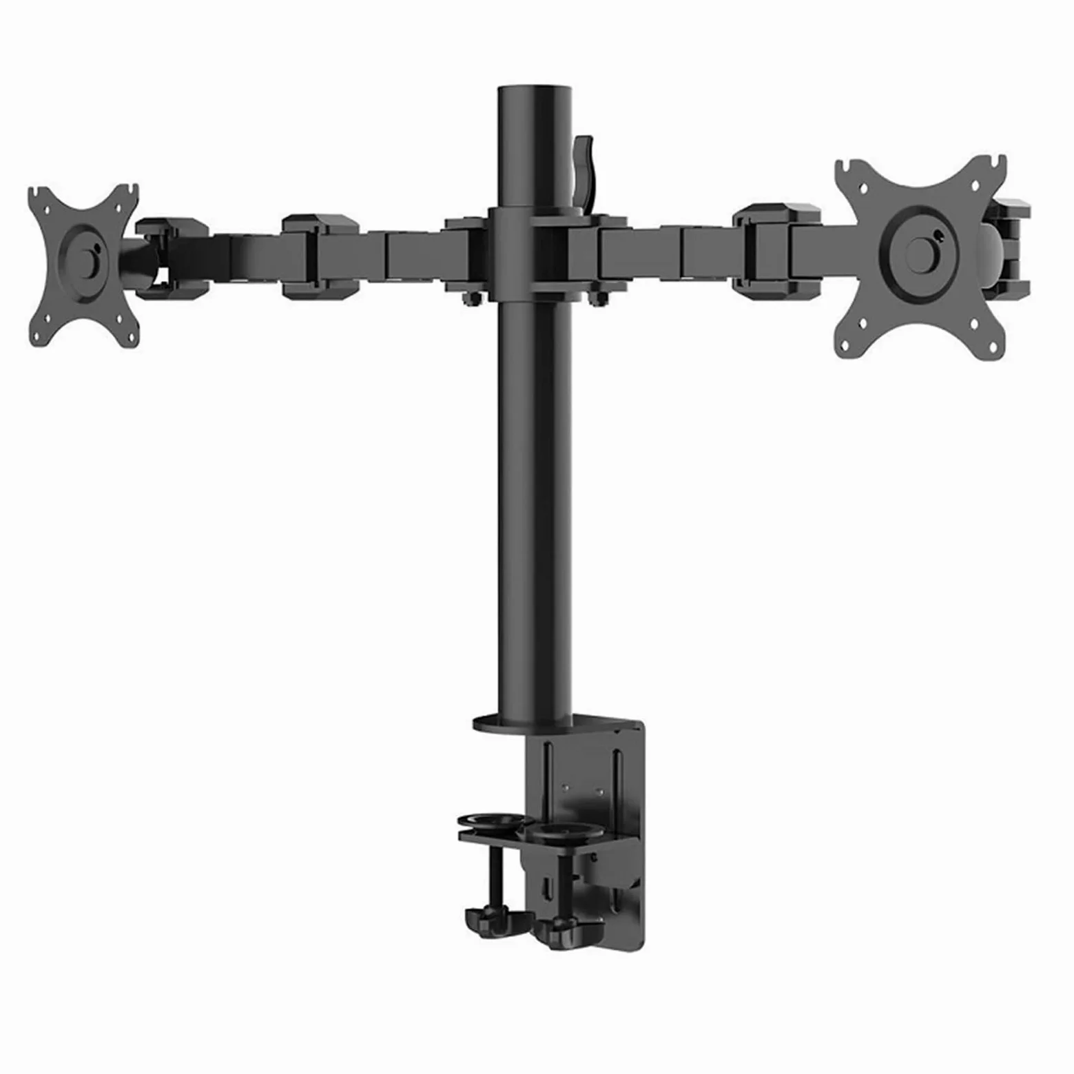 Braccio per Doppio Monitor da 10-32", autoportante, Robusto, Completamente Regolabile, Supporta Fino a 10 kg per Braccio con VESA 75x75mm.,