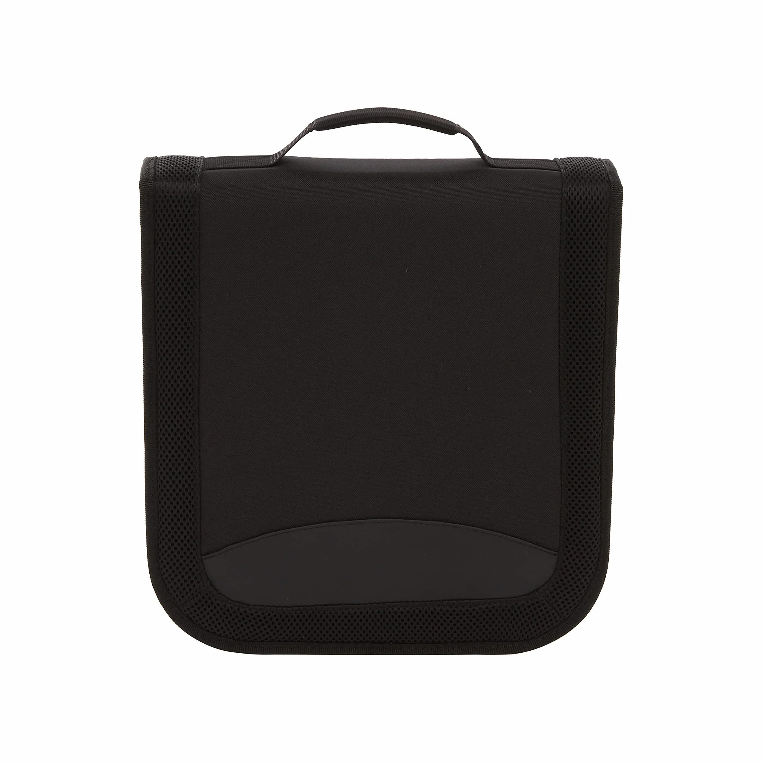 Amazon Basics Porta 128 CD/DVD in nylon, colore: Nero