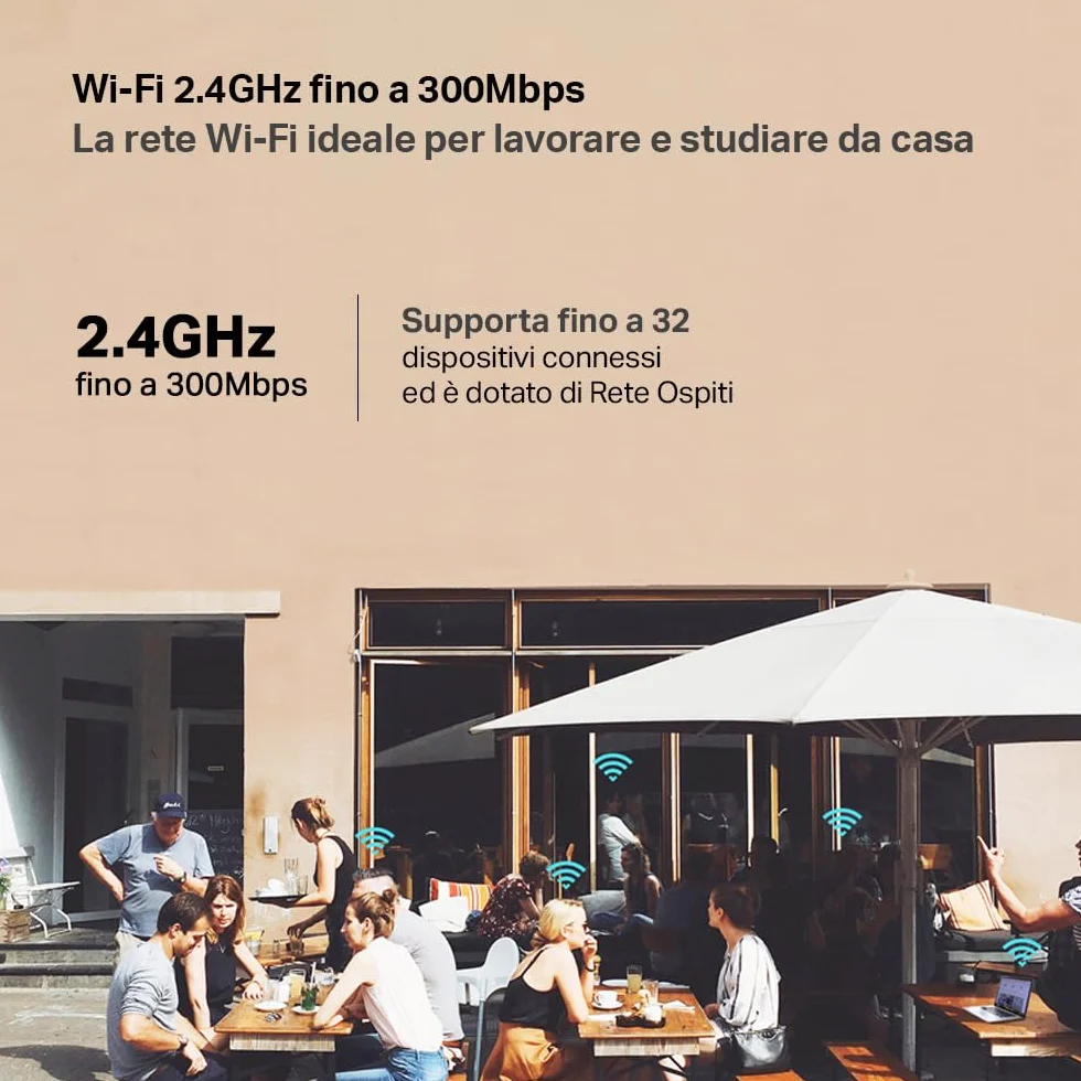 TP-Link TL-MR105 Cat4 Router 4G LTE Wireless N300Mbps Modem WiFi con Sim Porta LAN/WAN
