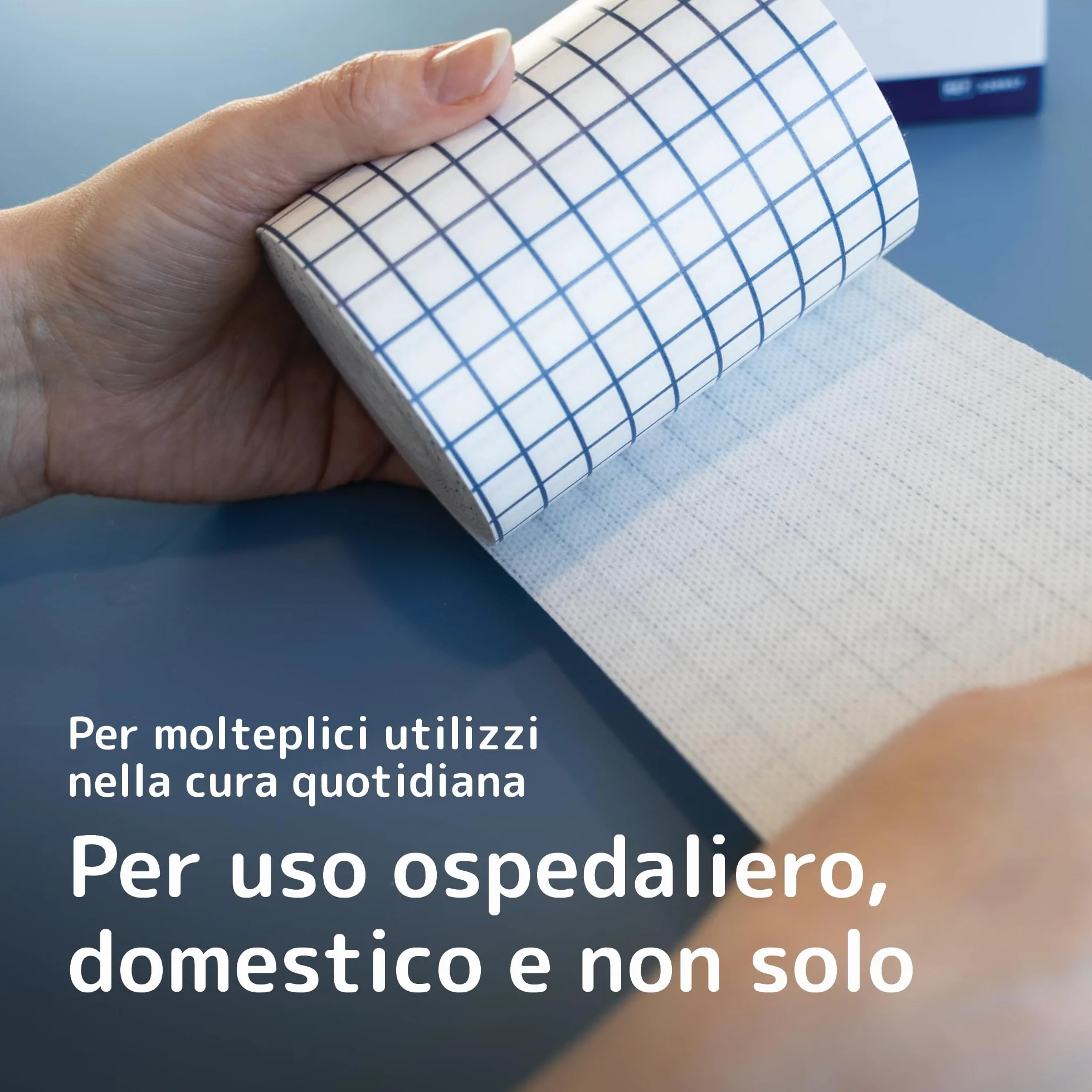 ABENA Nastro Adesivo Medico Elastico non Tessuto Ipoallergenico 10 cm x 10 m