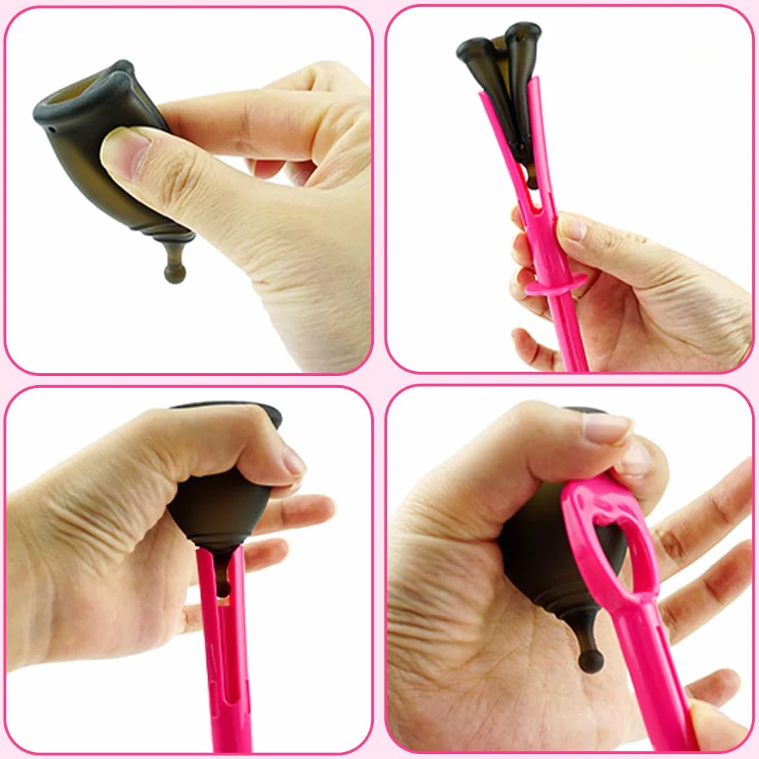 Applicatore per Disco Mestruale, Strumento per Coppetta Mestruale