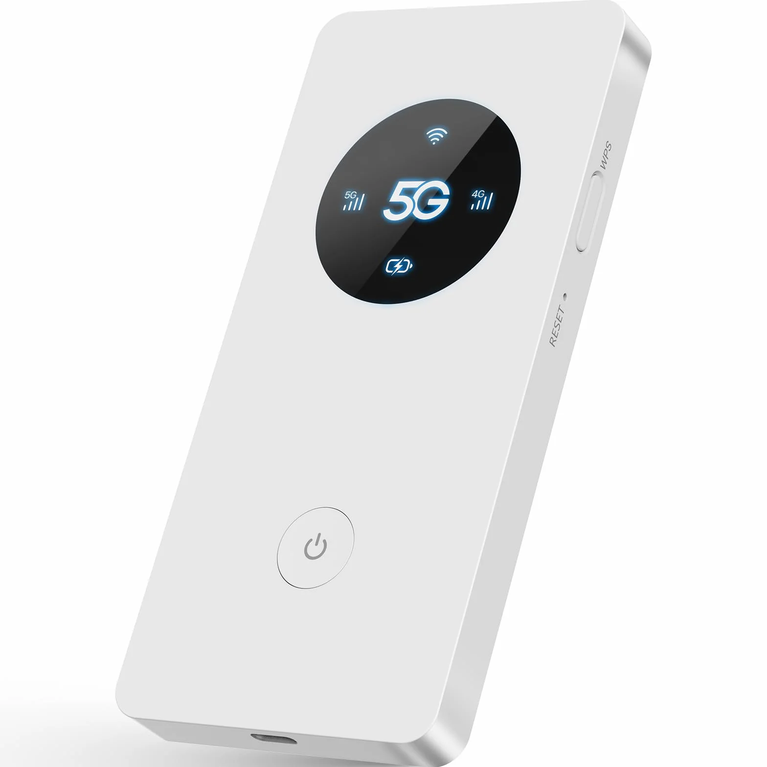 Mobile WiFi Portatile Hotspot 5G LTE Sim Router 2Gbps,6000mAh Batteria Ricaricabile, Modem Wi-Fi USB wireless,Senza Configurazione,per Viaggio e sul Lavoro.non navigare, modifica APN