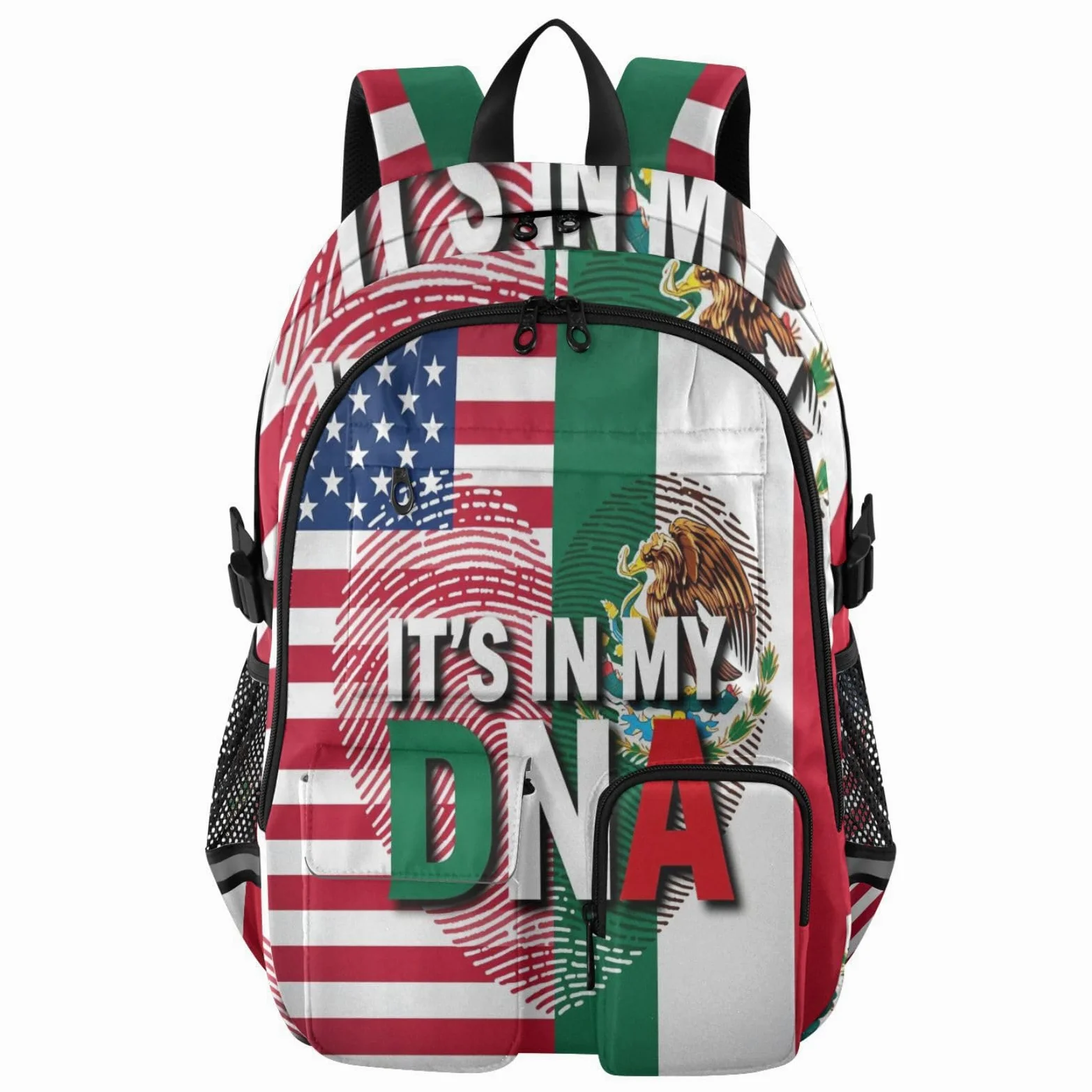 Zaini da viaggio con bandiera messicana Dna Usa, 44,5 cm