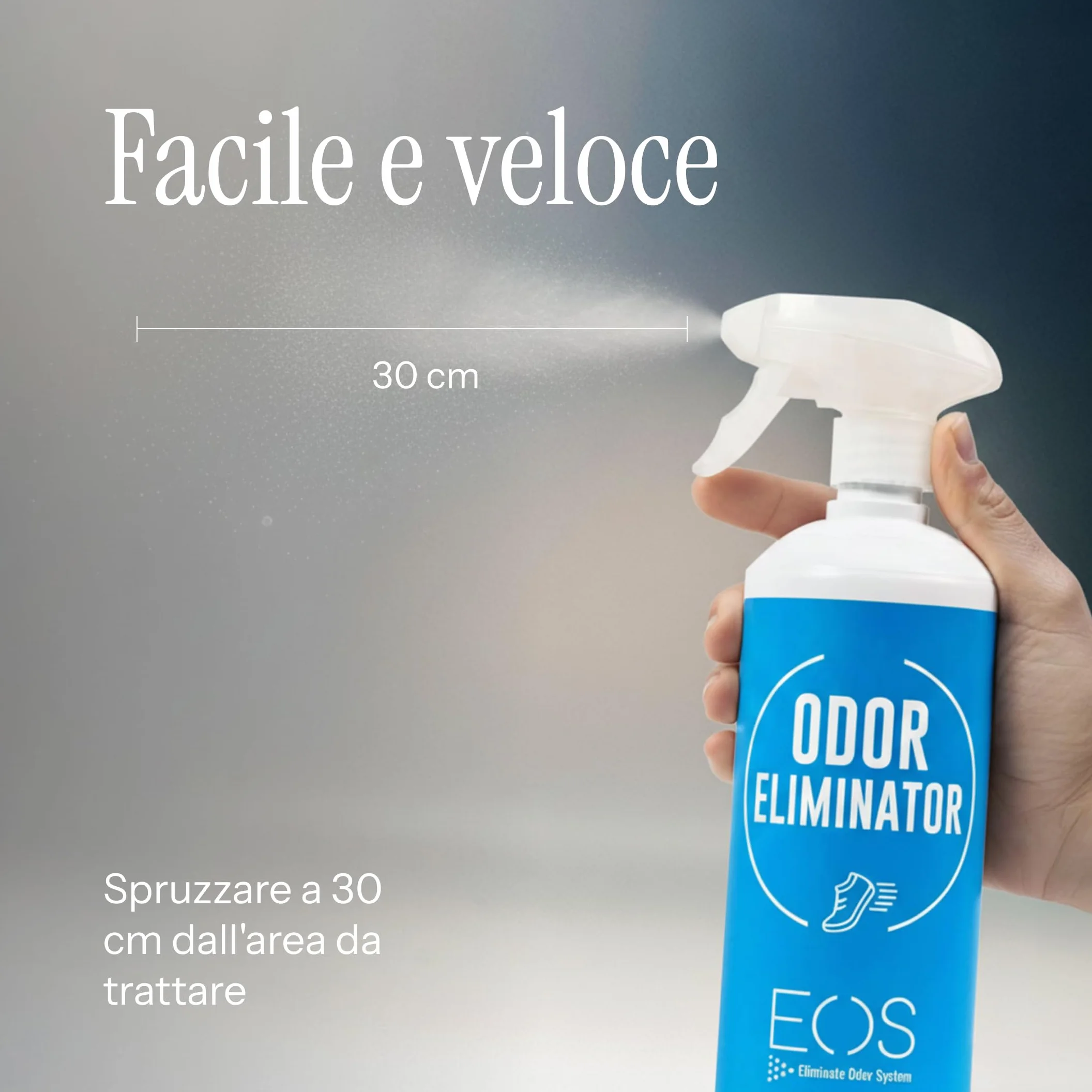 EOS Spray Elimina Odore Sudore Vestiti Scarpe Accessori Sportivi Neutralizzatore Odori Antisudore Deodorante