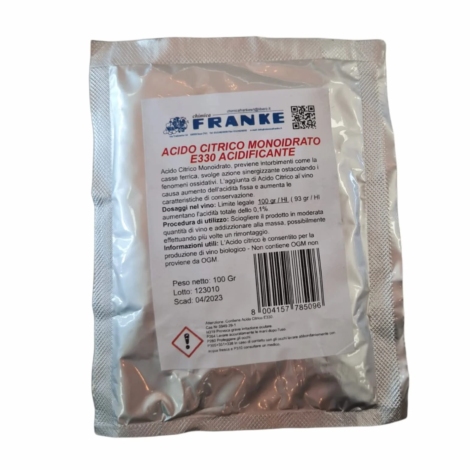 Kwas cytrynowy monohydrat spożywczy 100 g