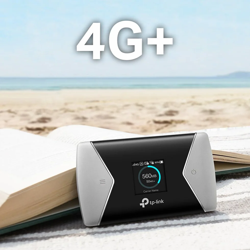TP-Link M7650 Mobile Router Wi-Fi Dual-Band AC1200Mbps 4G+ LTE Cat11 600Mbps SIM Card Display a Colori