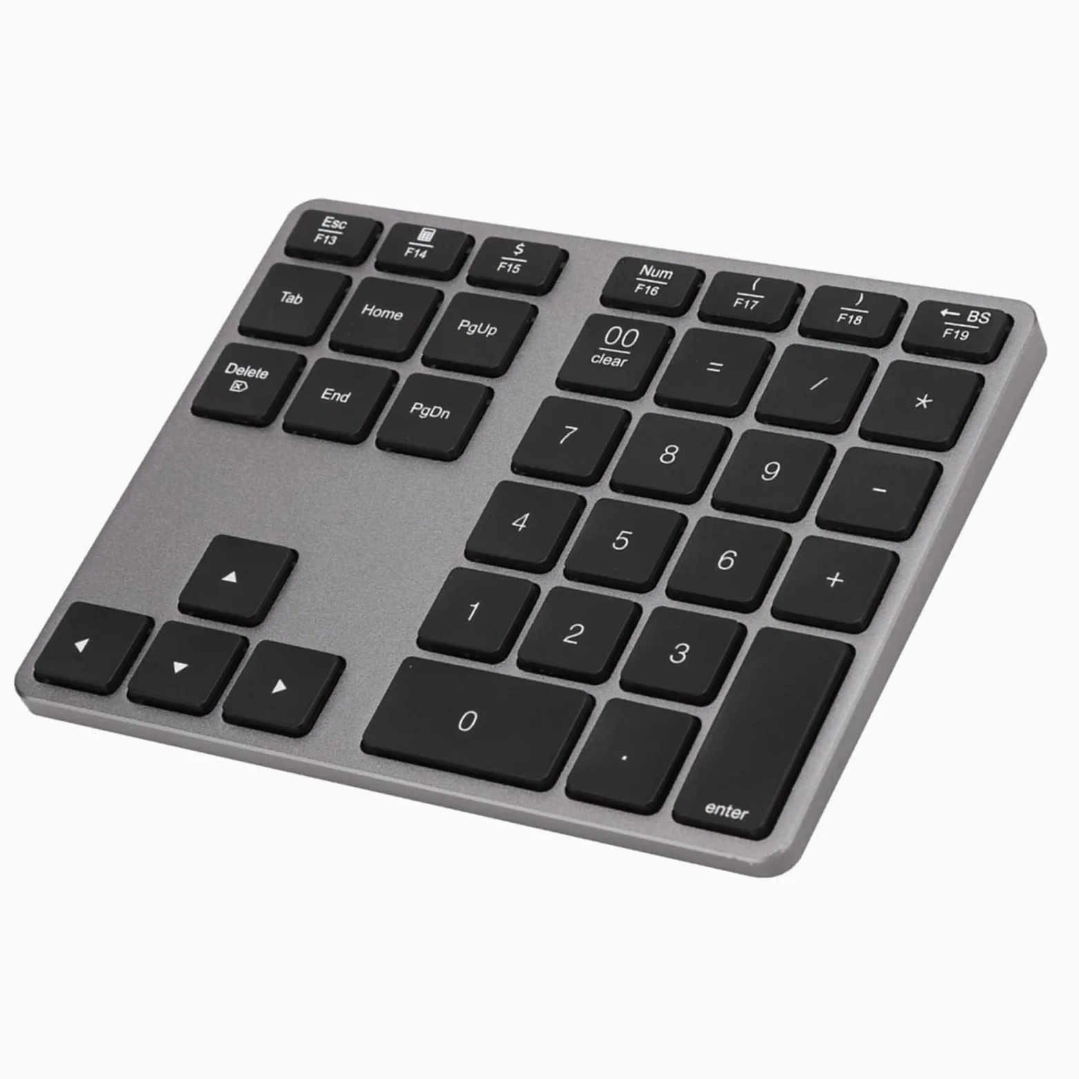 Tastierino numerico, tastiera, tastiera ricaricabile, mini tastiera 5.0 per notebook, per laptop desktop, per(grigio ferro)