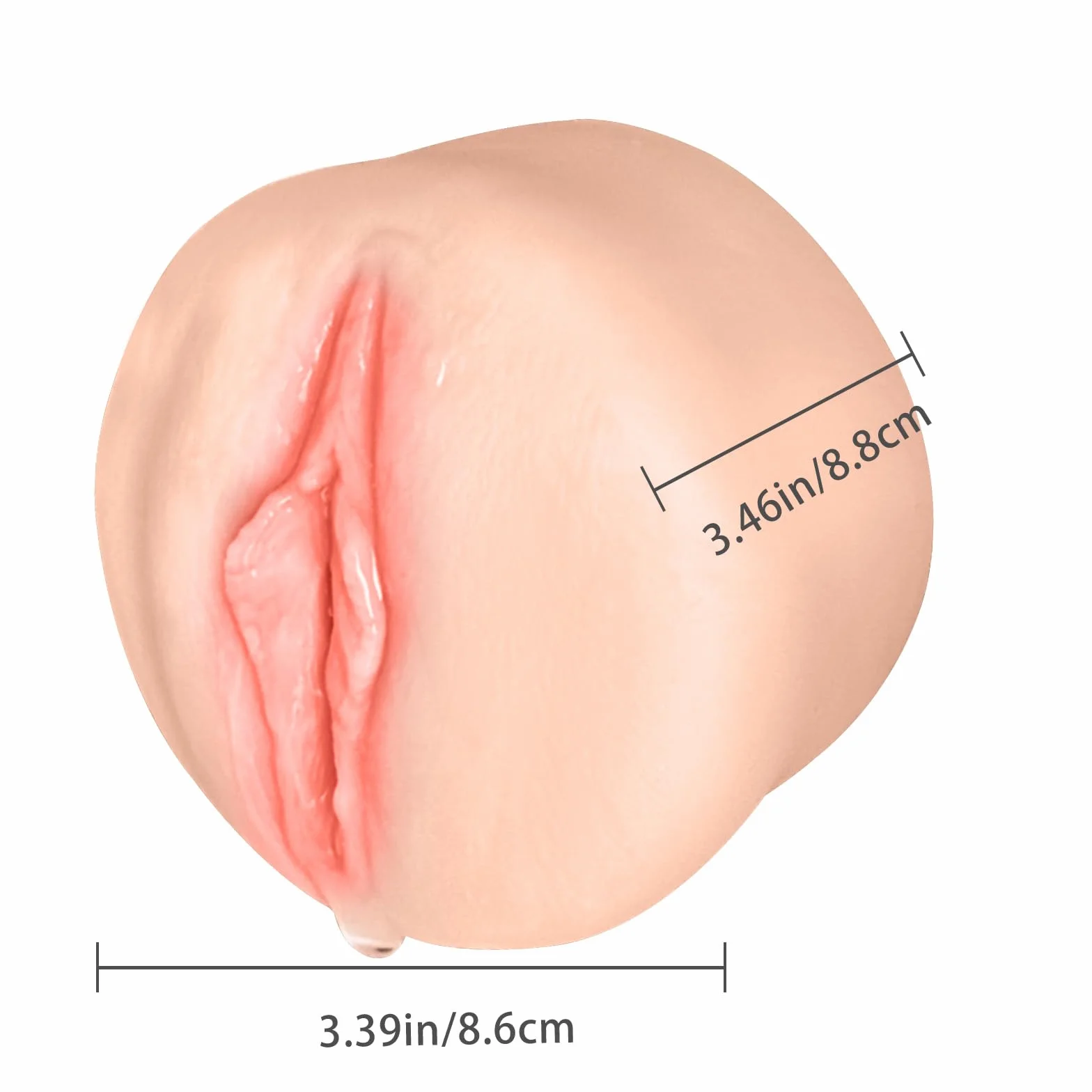 HIVEFUN Accessorio per Pompa Pene, Masturvatore Uomo Realista, Pocket Pussy Manicotto 8,6 cm