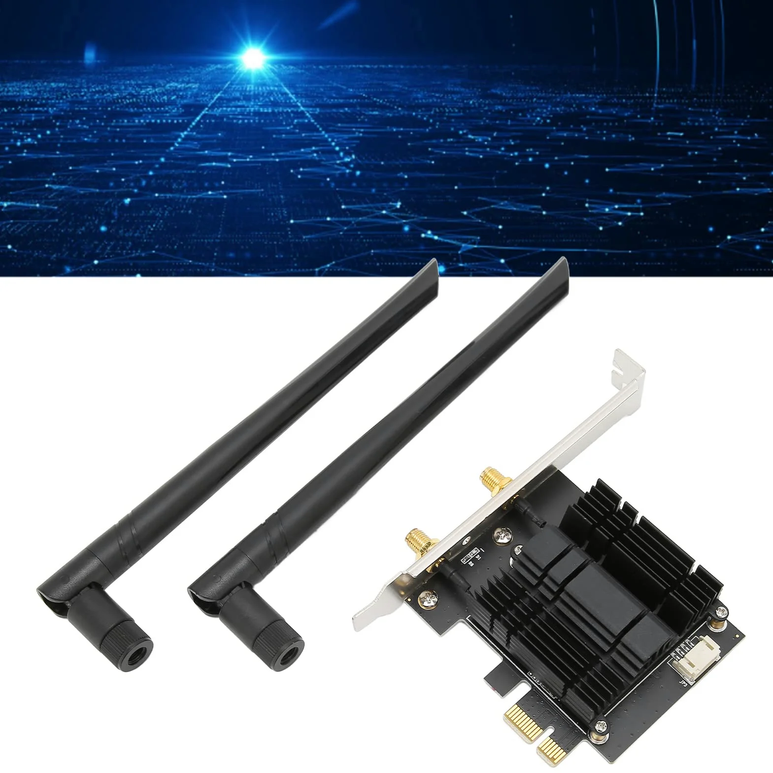 Scheda WiFi WiFi 6E AX210 PCIe Scheda WiFi AC1300Mbps 4.2 PCIE Scheda WiFi desktop dual band 2.4GHz 5.8GHz per PC desktop