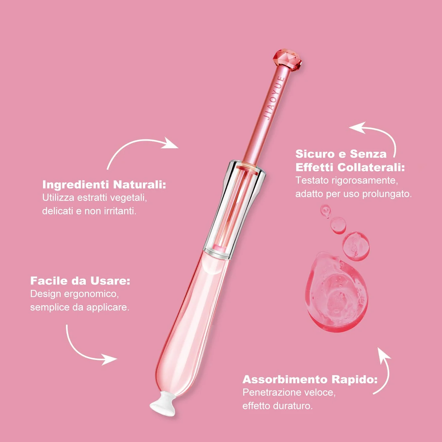 Gel vaginale astringente trattamento intimo femminile idratante nutriente rassodante 5 pz