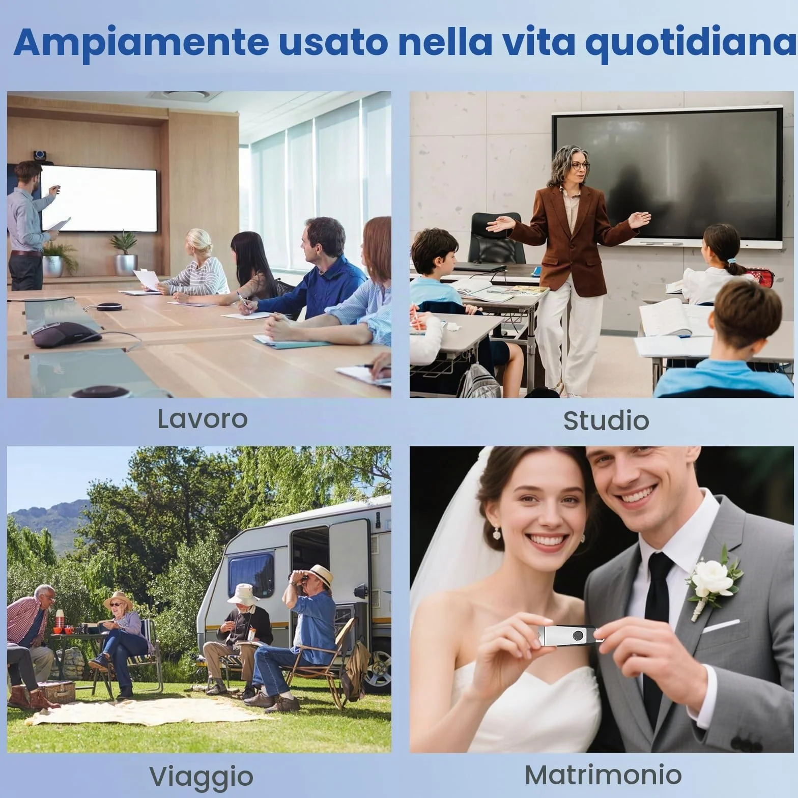 Chiavetta USB 2.0 8GB 10 Pezzi Pen Drive Flash Memoria Archiviazione Backup Colori Misti