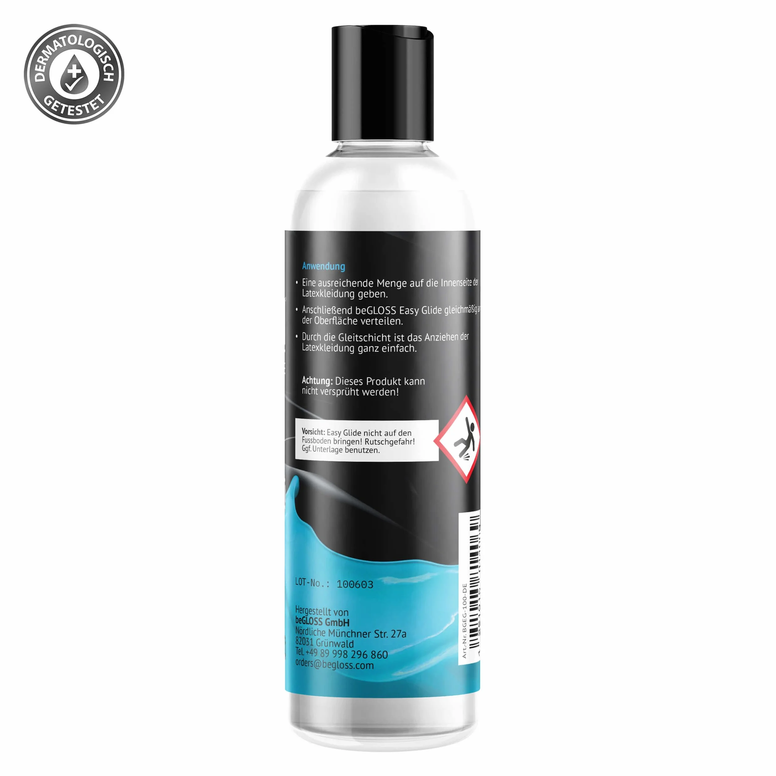 Set completo per la cura del lattice 100 - Easy GLIDEml - Perfect Shine - Special WASH