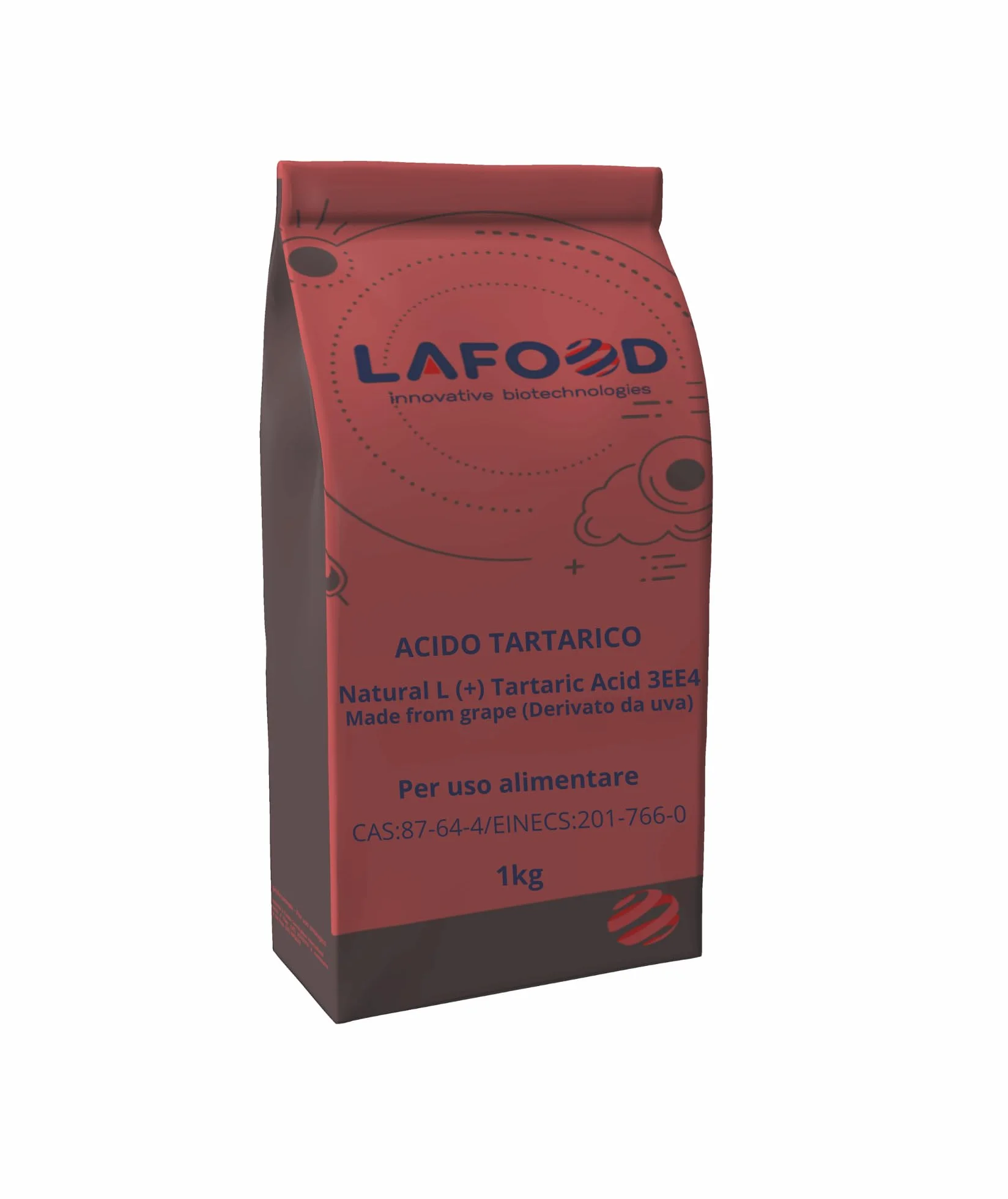 Acido tartarico L (+) E334 natural food grade 1kg