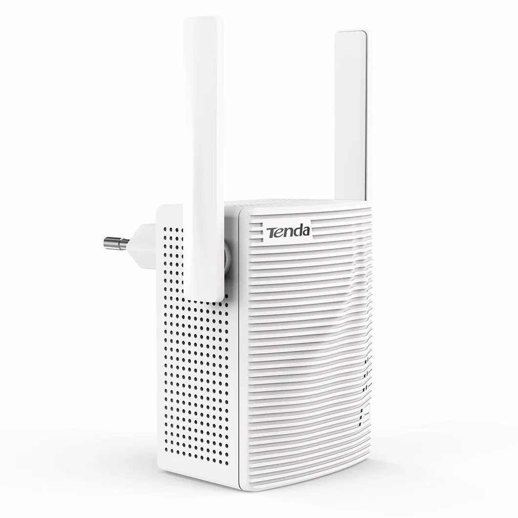 Tenda A301 Ripetitore WiFi 300 Mbps, 1 * 10/100M LAN Porta Ethernet, Plug And Play, Easy Expand, Segnale Forte con 2 Antenne LED Intelligente, Amplificadores WiFi Esterne Spina Europa