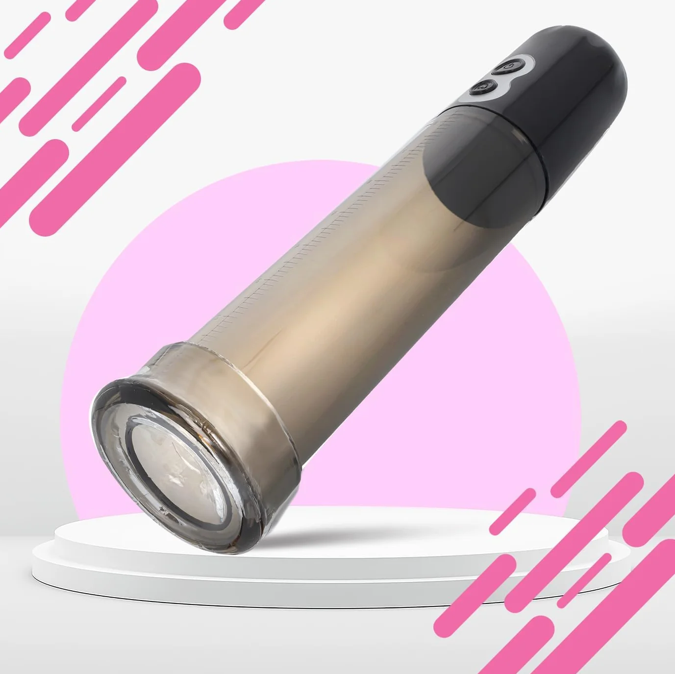 Pompa per Pene Elettrica 31cm Cilindro 22cm ⌀6.1cm PVC ABS Pompa Vacuo Uomo Sex Toy P02-5