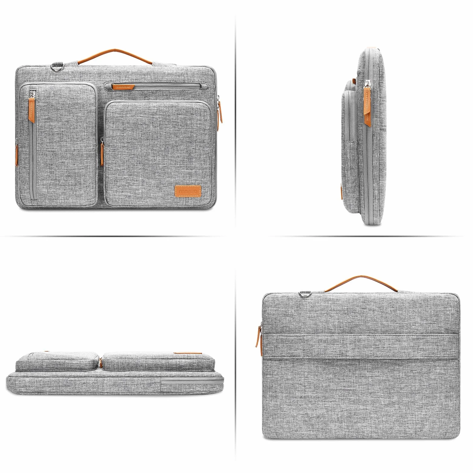 MOSISO Borsa Tracolla Laptop, Custodia Computer,Lato Open Borse Messenger&4 Cerniera Tasche&Handle