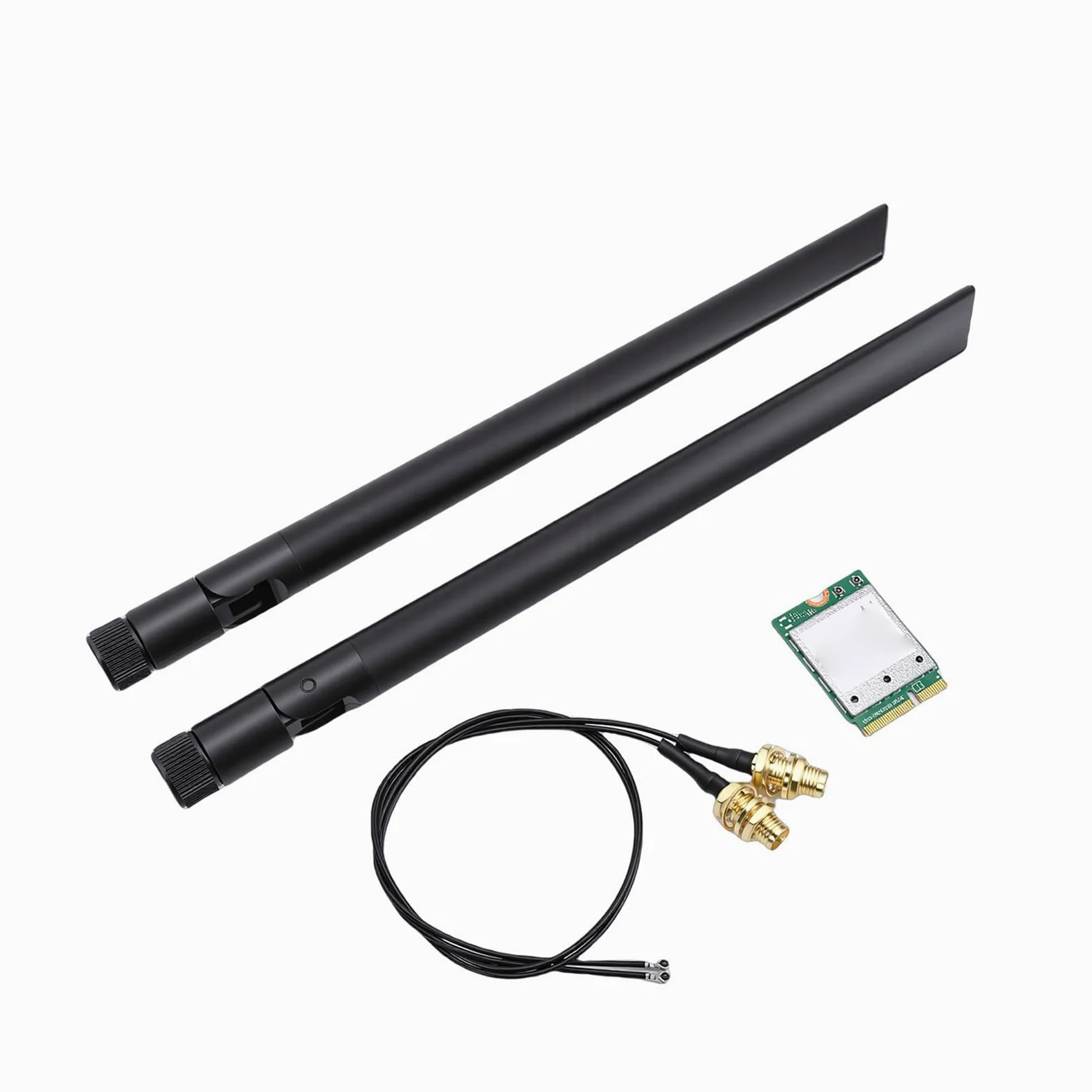 SIXRUN Scheda di Rete Wireless WiFi 7 M.2, Adattatore WiFi Tripla Banda PCB, 5,8 Gbps 2x2 MU MIMO 320 MHz 4K QAM, per Laptop PC Desktop 11