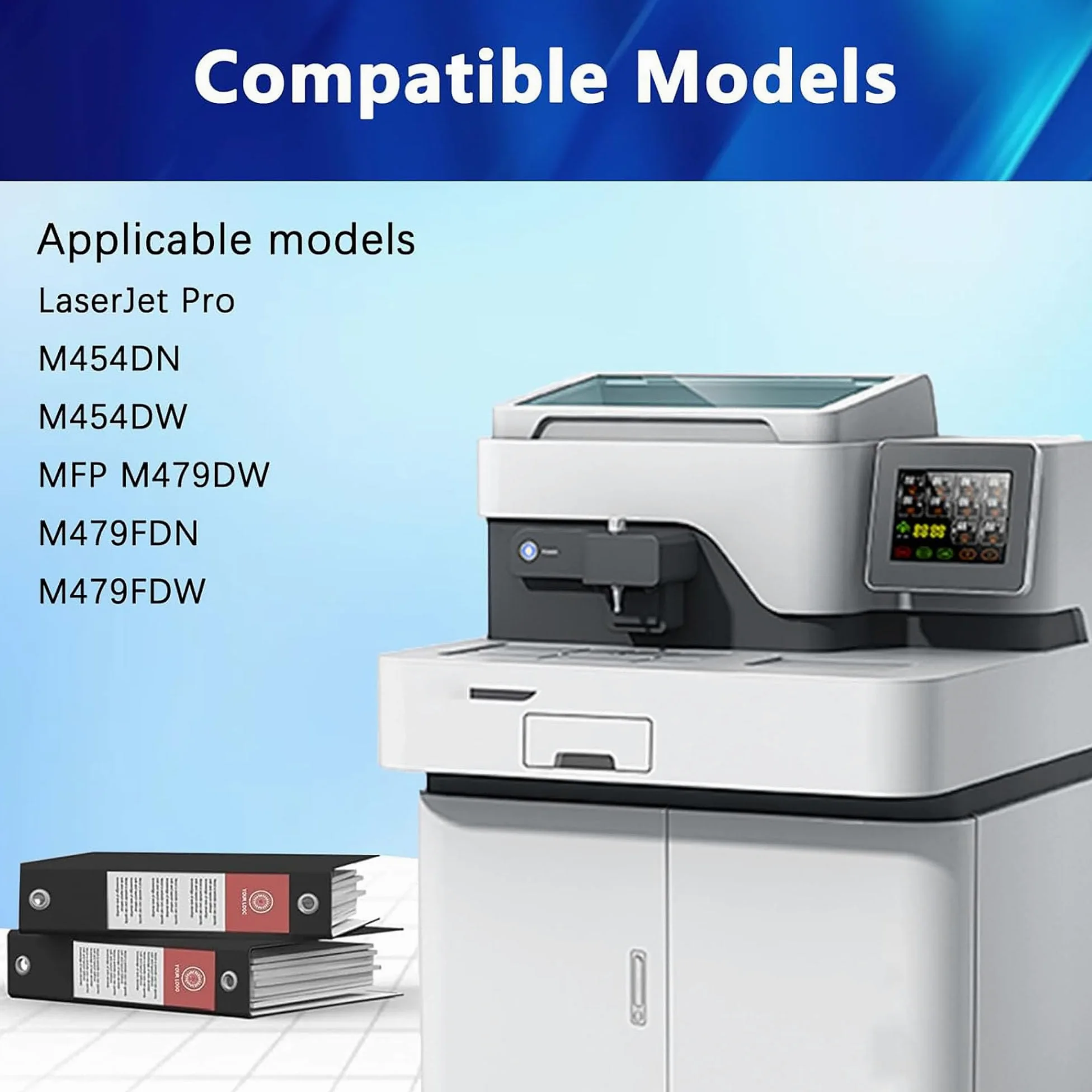 Cartuccia di toner 415A con chip compatibile stampanti per HP Color Laserjet Pro M454DN M454DW MFP M479DW M479FDN M479FDW, W2030A W2031A W2032A W2033A,Black-1 set