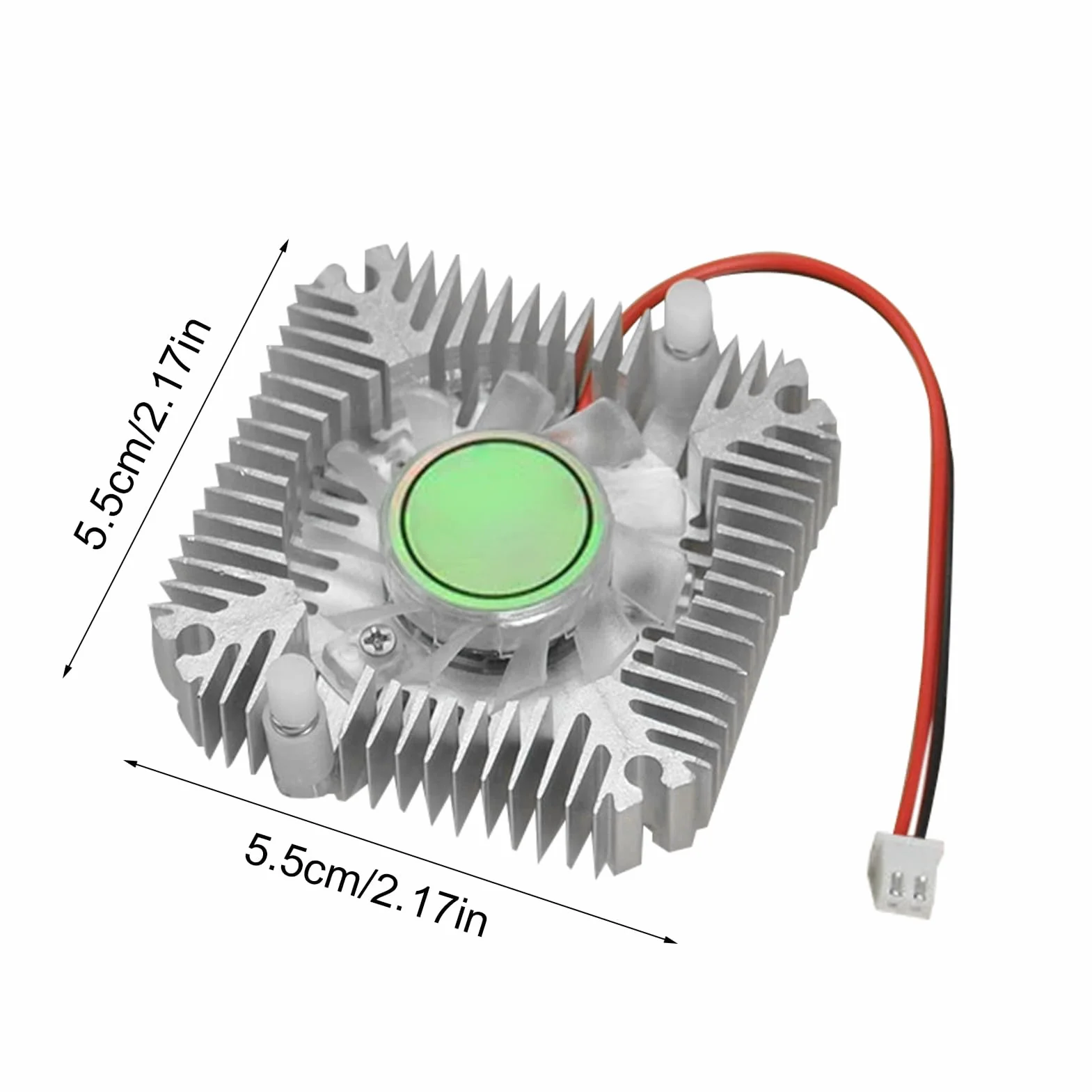 Ventola GPU - Dissipatore Alluminio Scheda Video | Radiatore 5.5 cm per Casa Lavoro Grafica