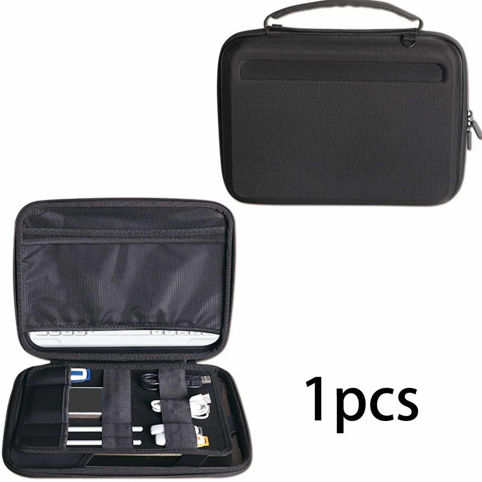 Organizer Laptop Borsa Custodia Rigida Impermeabile Compartimenti Organizer Maniglia Tracolla Regolabile Adatta per Affari Studenti Trasporto Ufficio, for 14inch Pads