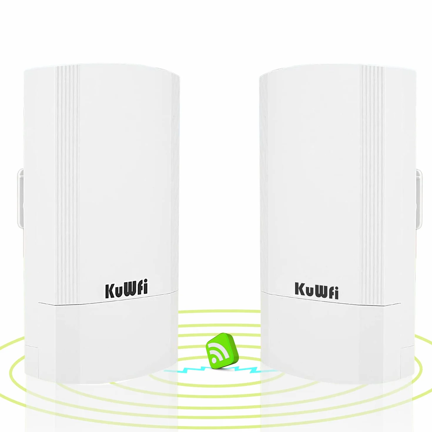 Accesso Point Esterno, KuWFi 900Mbps Indoor e Outdoor Point-to-Point Wireless Bridge / CPE Supporta la Soluzione di Trasmissione Remota 2KM per PTP, PTMP