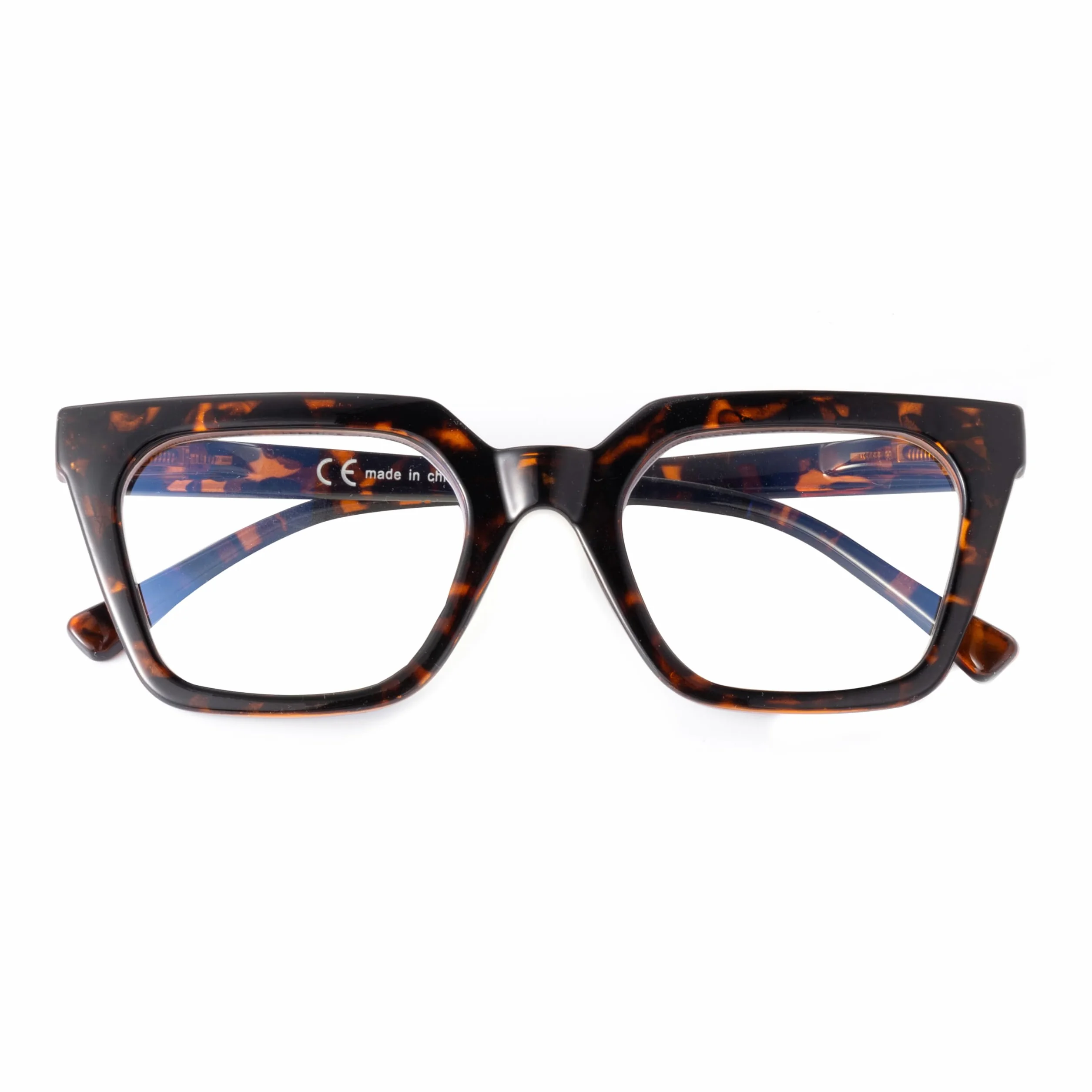 SKYWAY Occhiali Oversize Filtro Luce Blu Donna, Occhiali da Computer Retrò Montatura Quadrata Cat Eye, Anti-affaticamento Occhi Anti-riflesso UV
