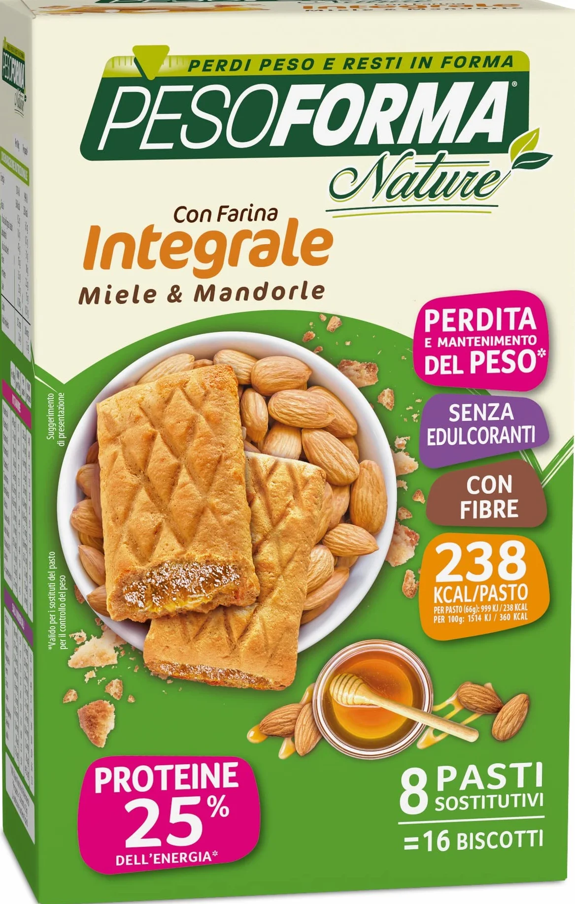 Pesoforma Biscotto Integrale Miele E Mandorle 595 g